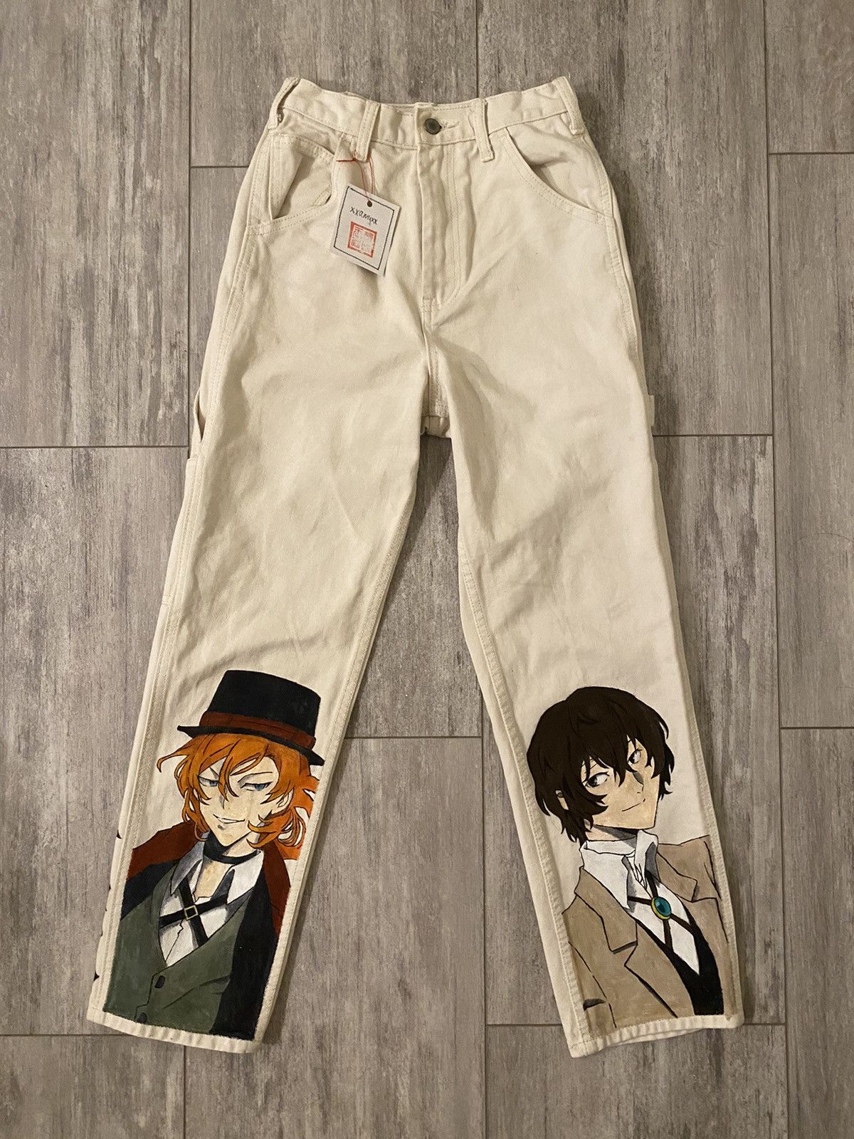 Custom Custom Hand Painted Murakami Inspired Pants, Grailed