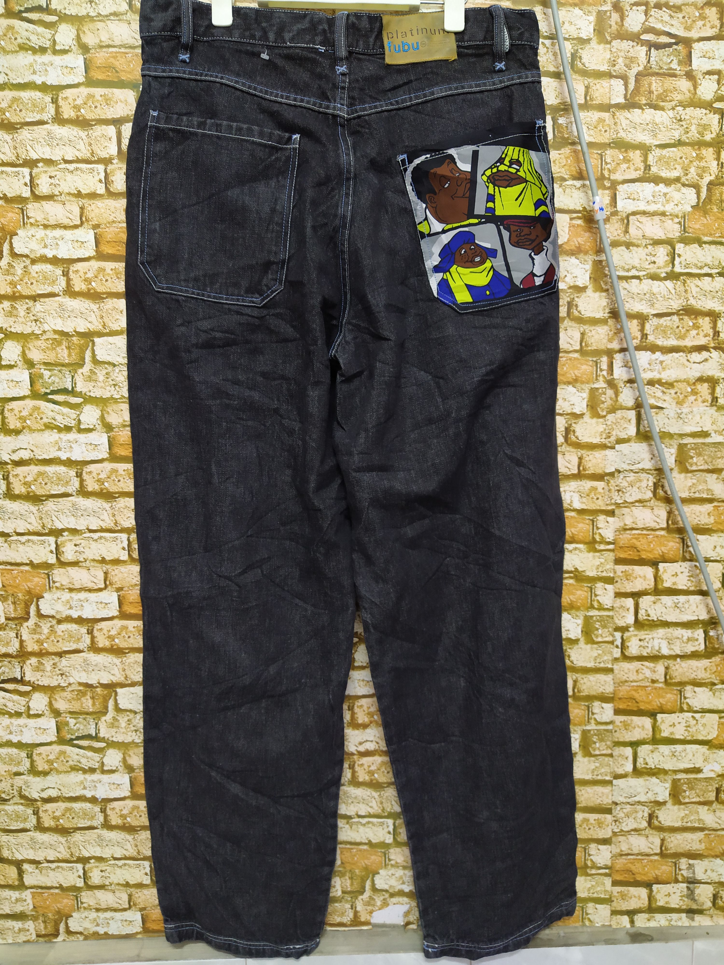 90s FUBU PLATINUM DENIM (B434)