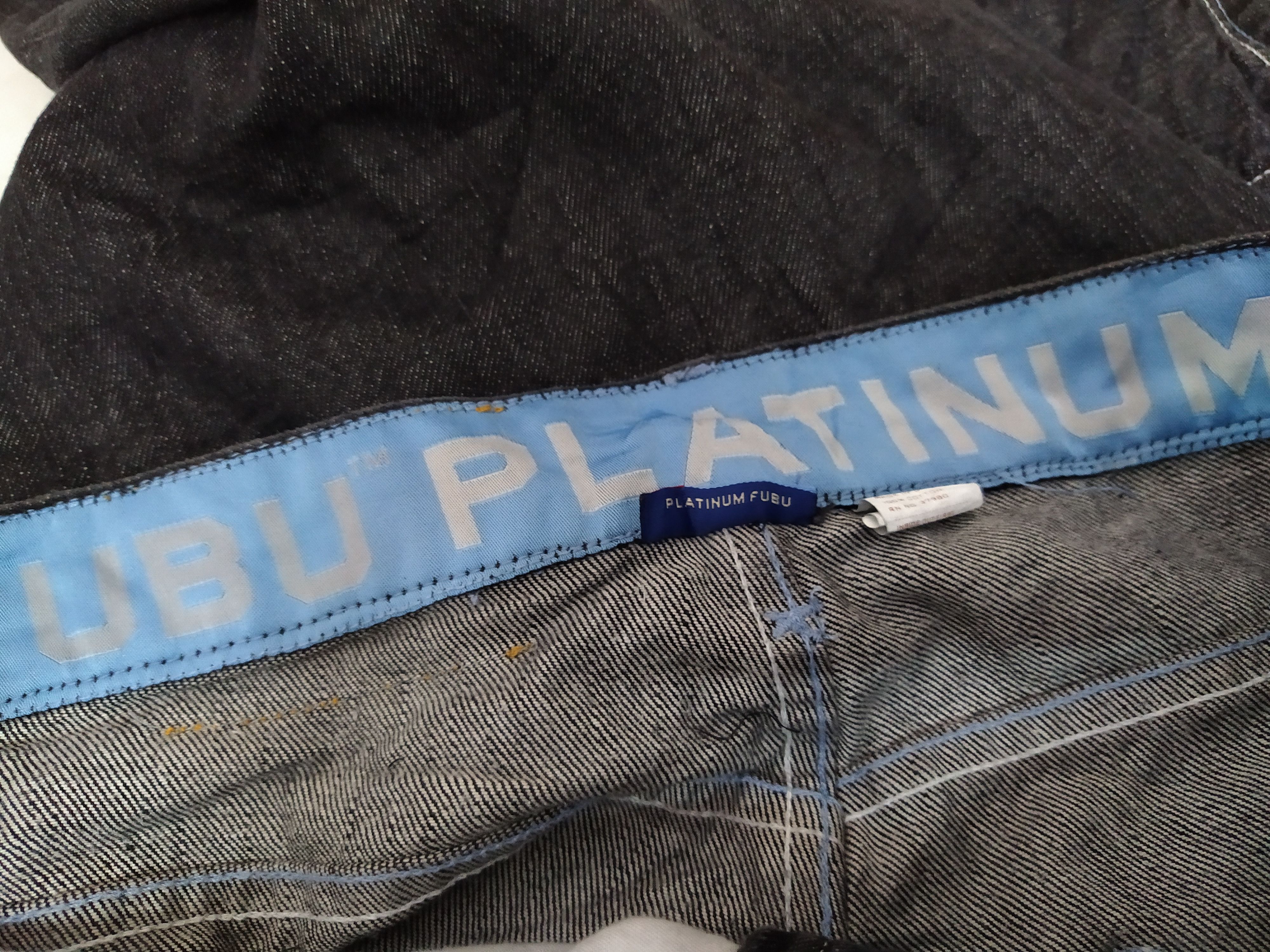 Fubu × Vintage 90s FUBU PLATINUM DENIM (B434) Size US 36 / EU 52 - 11 Thumbnail