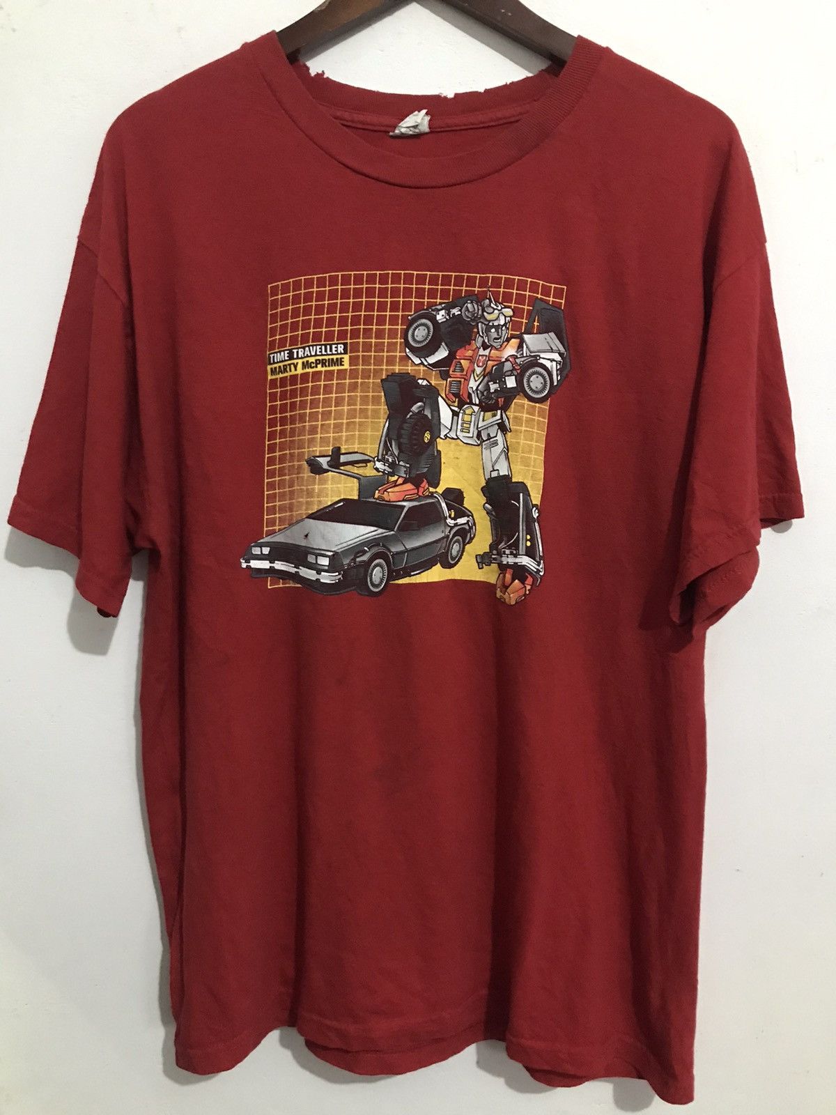 Vintage 💸BINDINGOFFER💸Back to the Future Transformers Size US XL / EU 56 / 4 - 1 Thumbnail