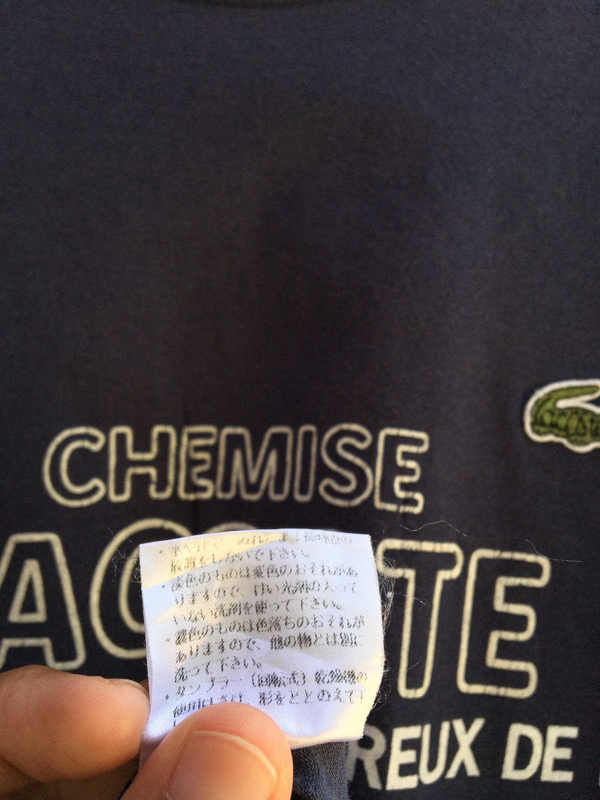 Lacoste Vintage 90 Chemise Lacoste Big Spellout Tshirt Size US M / EU 48-50 / 2 - 12 Thumbnail