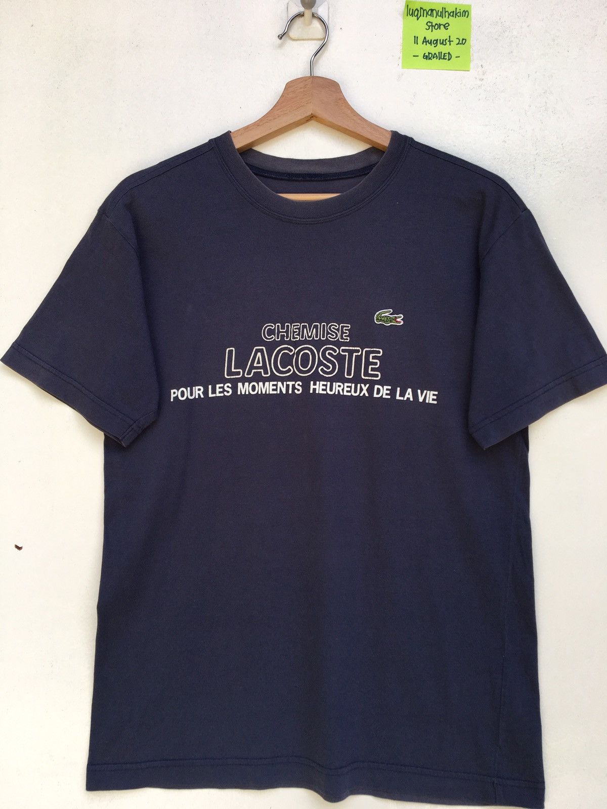 Vintage 90 Chemise Lacoste Big Spellout Tshirt
