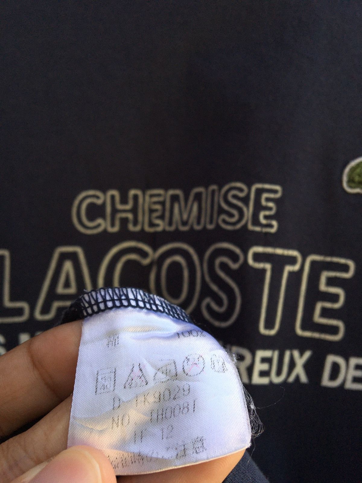 Lacoste Vintage 90 Chemise Lacoste Big Spellout Tshirt Size US M / EU 48-50 / 2 - 13 Thumbnail