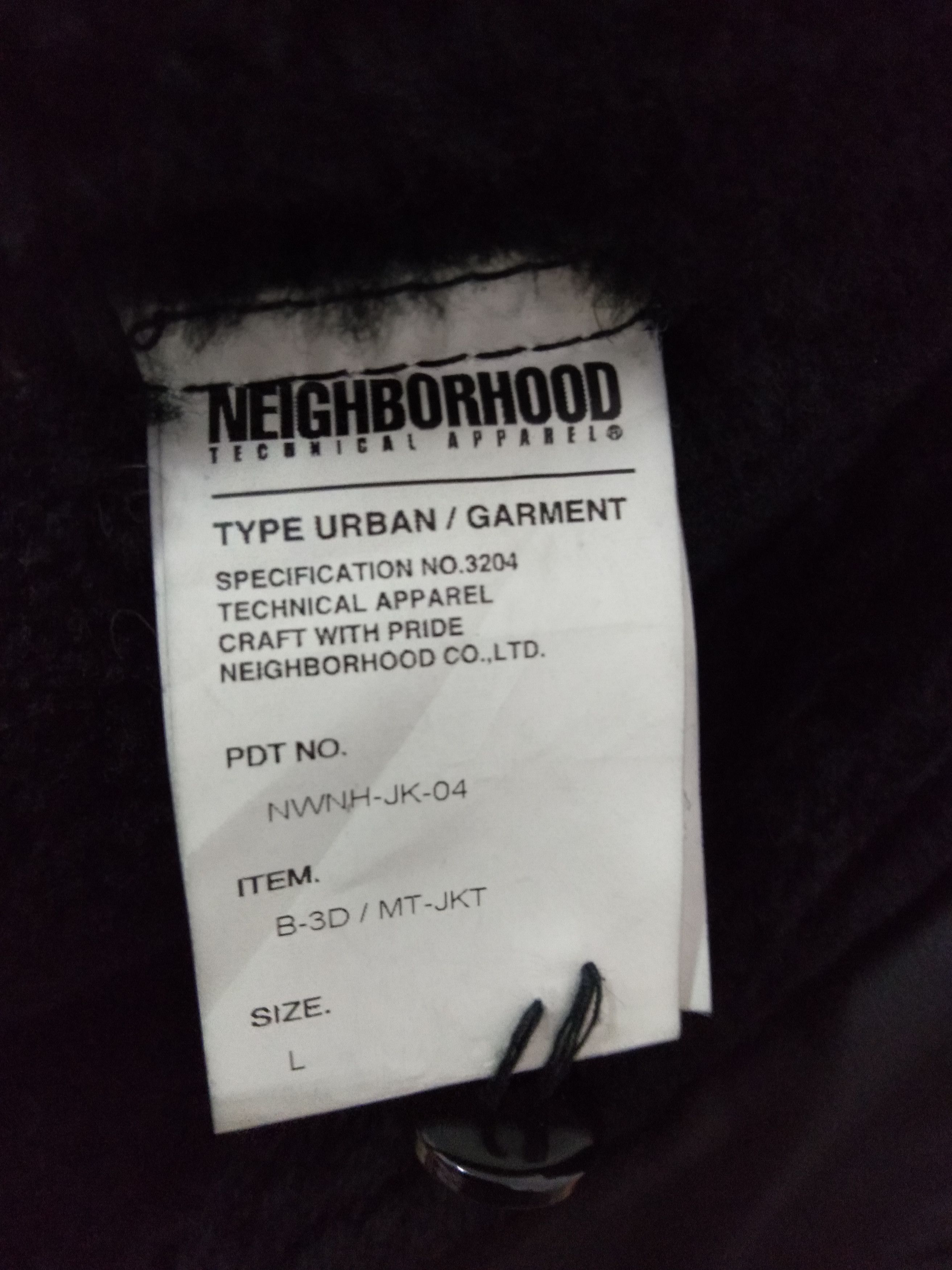 Neighborhood Neighborhood B-3 Leather Jacket Size US L / EU 52-54 / 3 - 8 Thumbnail