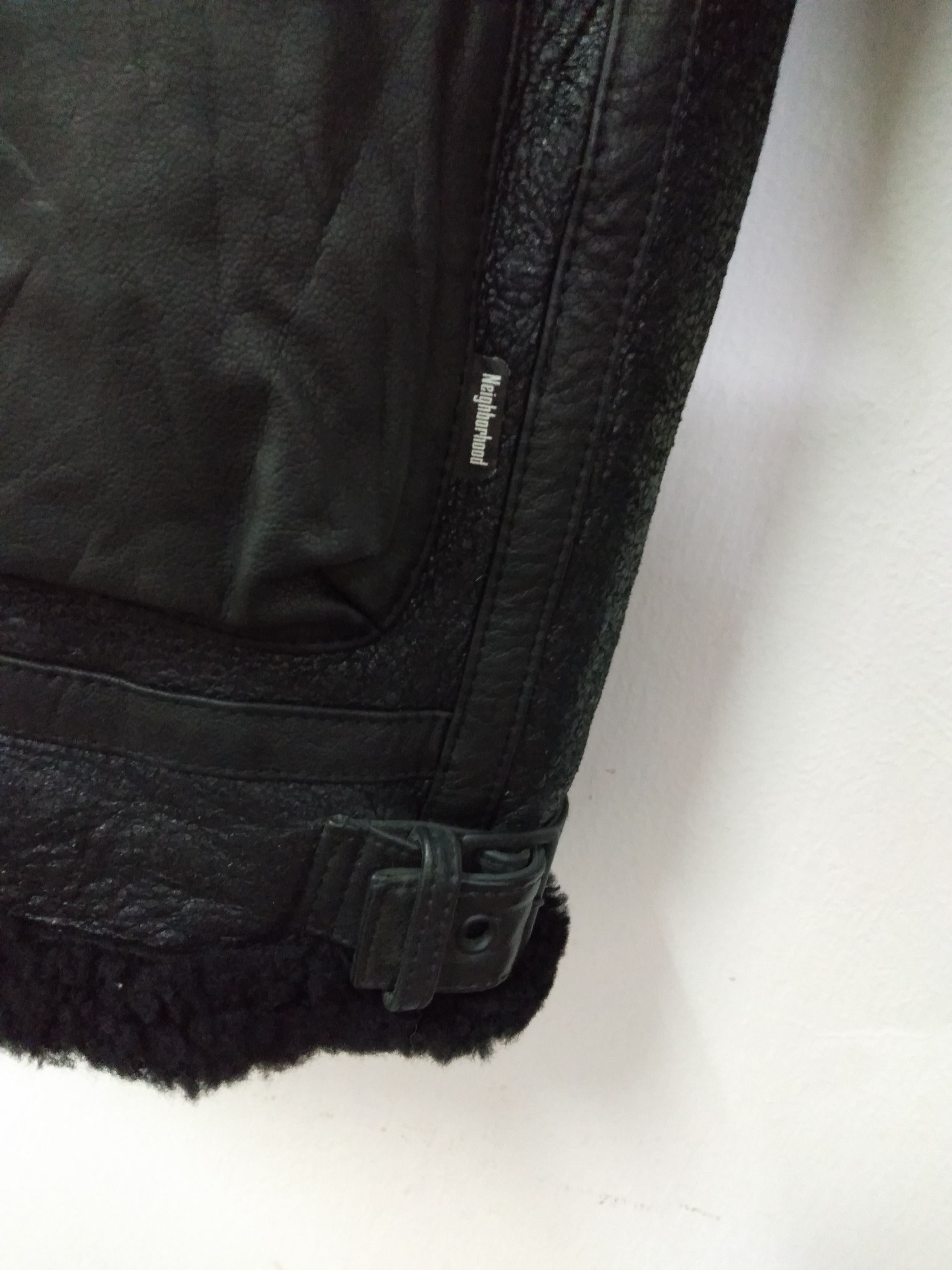 Neighborhood Neighborhood B-3 Leather Jacket Size US L / EU 52-54 / 3 - 12 Thumbnail