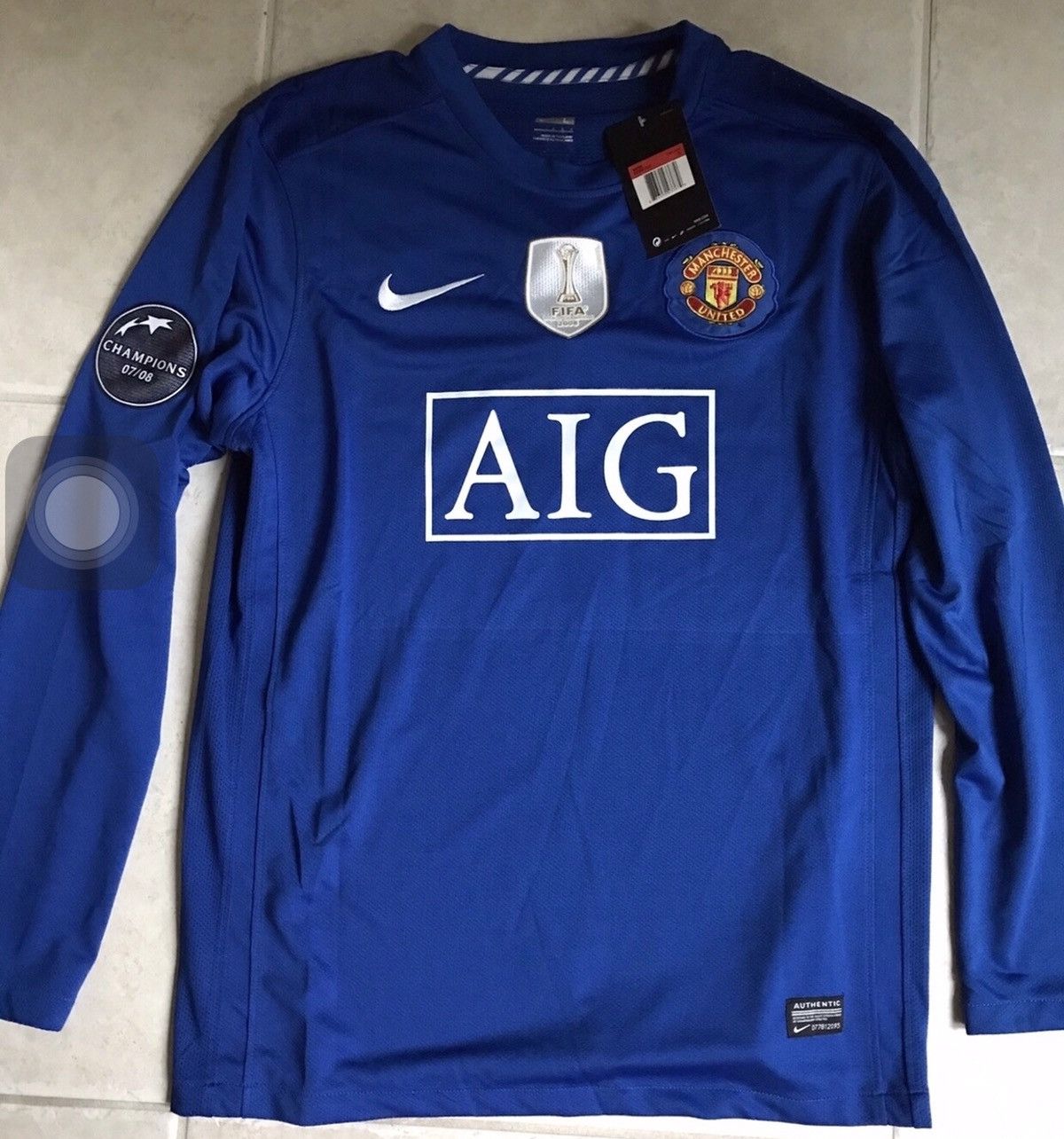 Cristiano Ronaldo Manchester United 07-08 retro long sleeve jersey