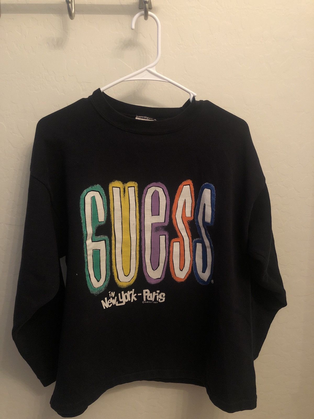 Guess Vintage Guess 1989 NY-Paris Sweatshirt Size US M / EU 48-50 / 2 - 1 Thumbnail