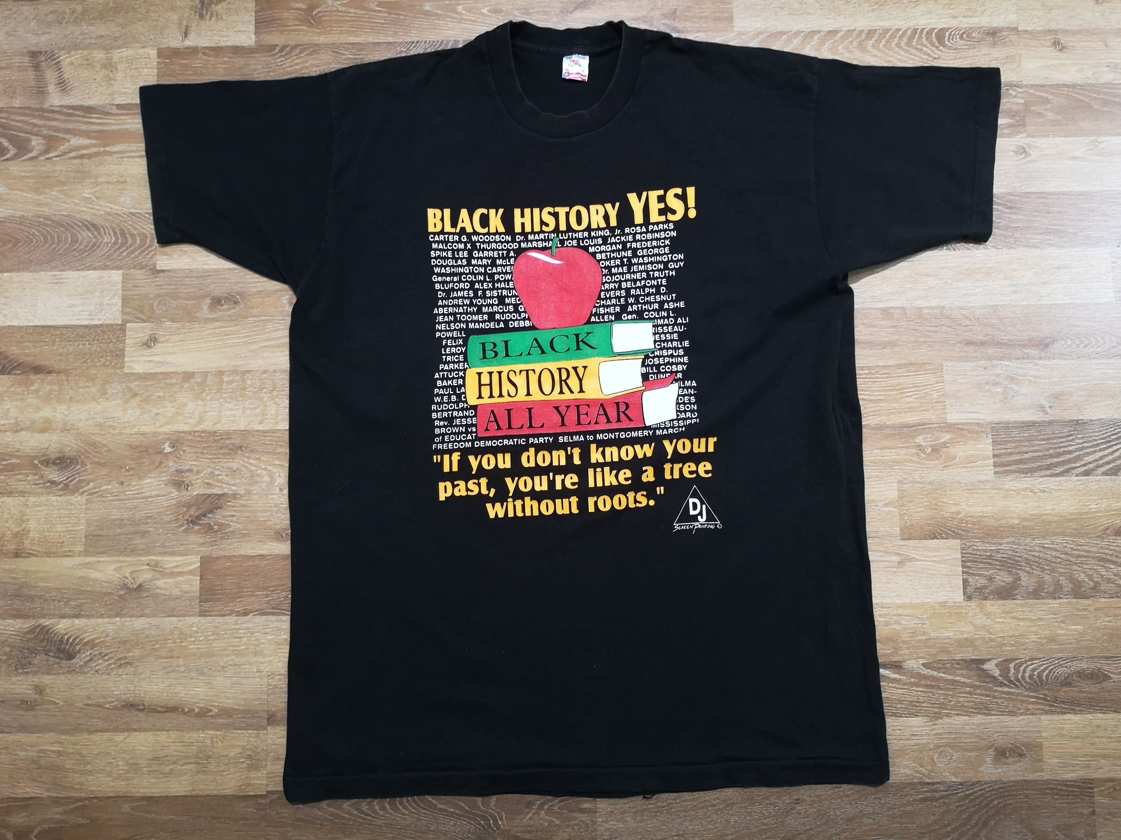 Vintage 90's Black History All Year Campaign Raptee T Shirt