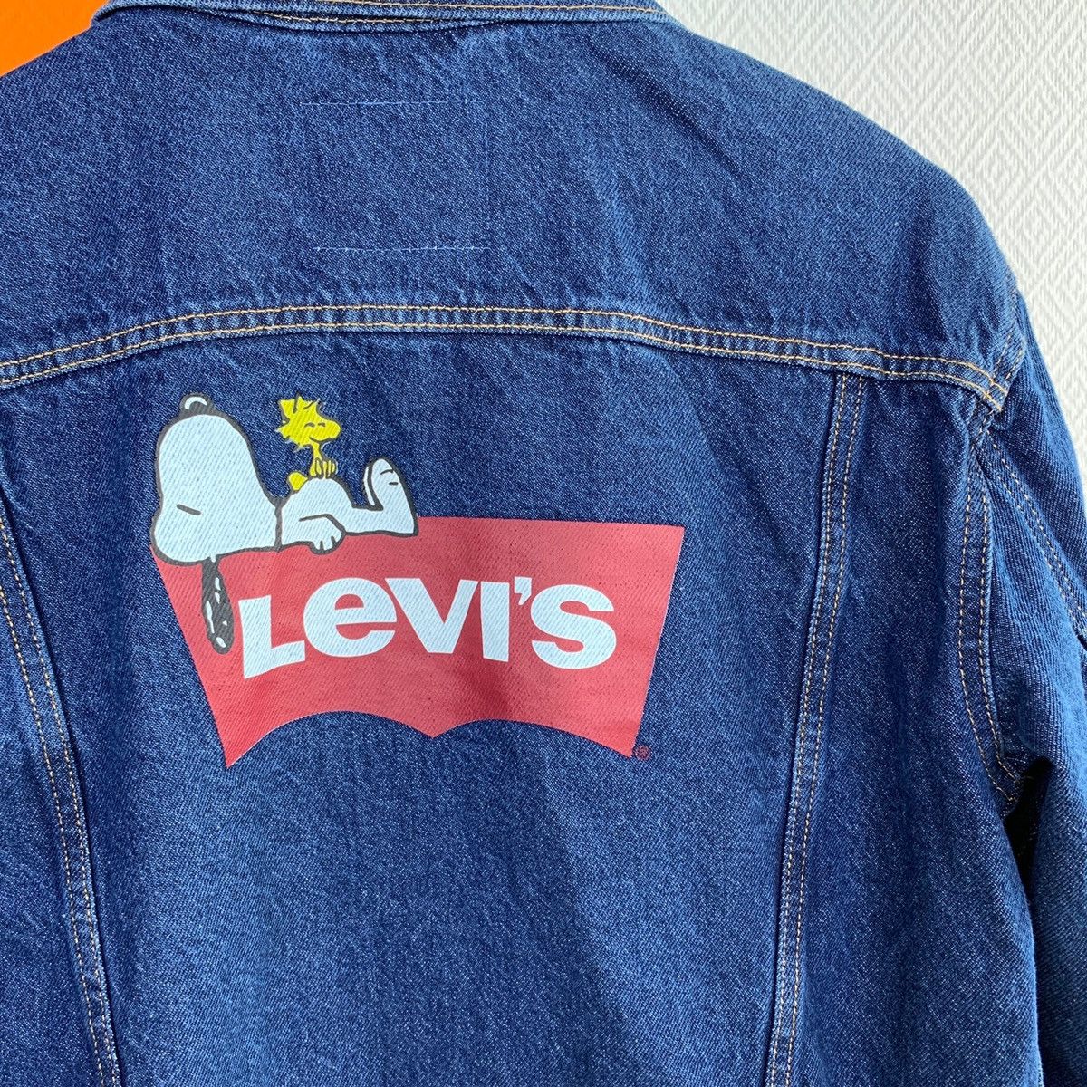 Levi's peanuts denim jacket best sale