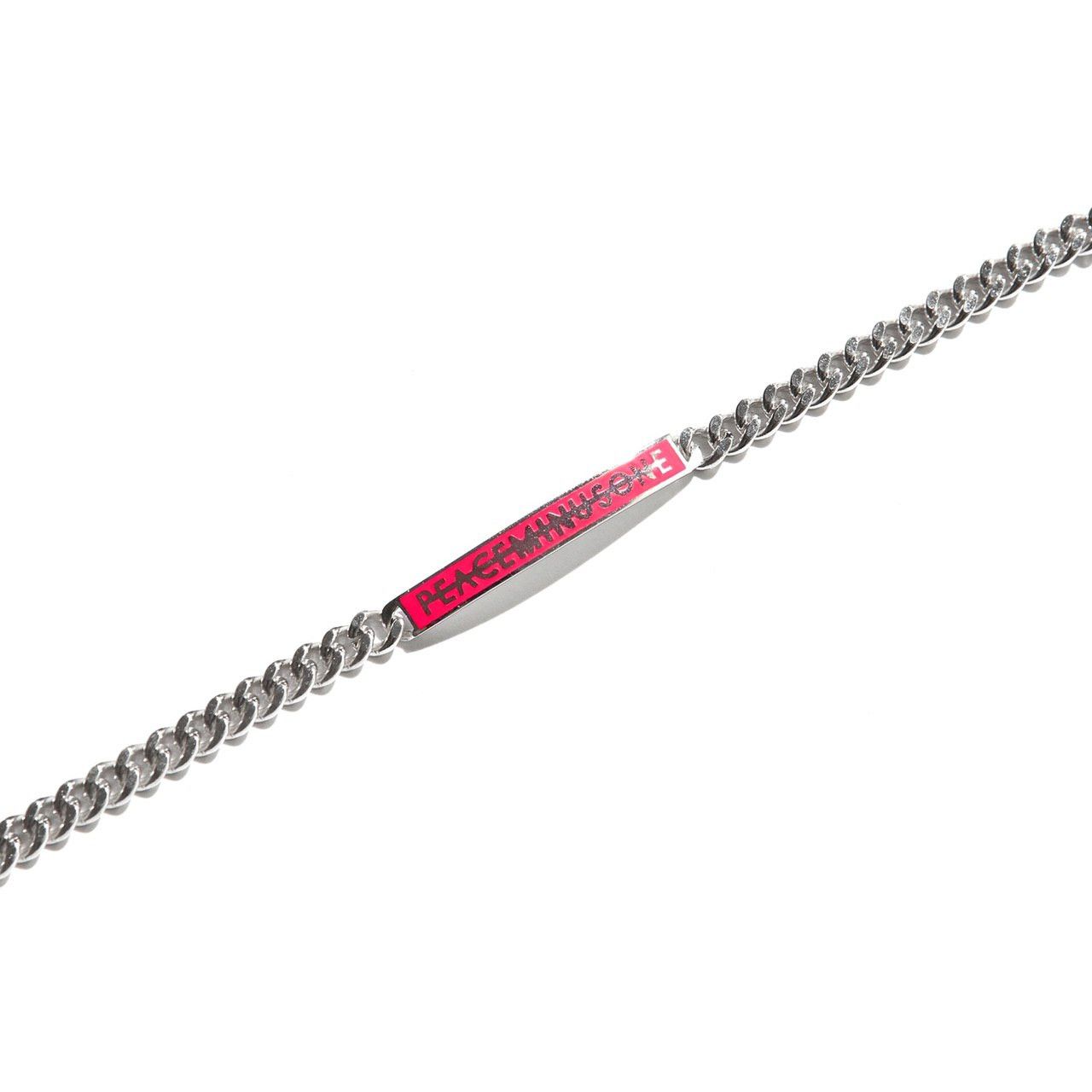 【USED】PEACEMINUSONE PMO LOGO BRECELET peaceminusone Peaceminusone Logo Bracelet #1 PINK | Grailed
