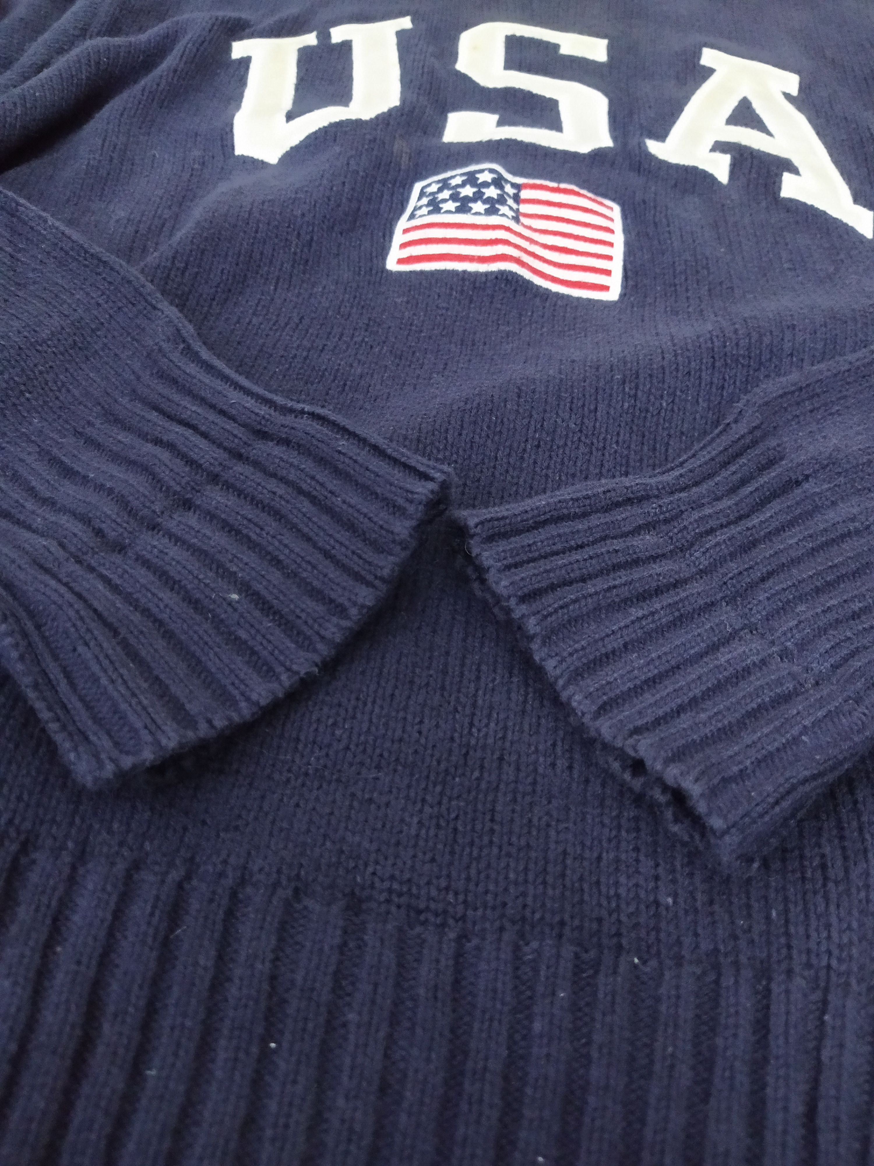 Polo Ralph Lauren × Vintage 90s POLO SPORT RALPH LAUREN BIG LOGO KNITWEAR FLAG (B441) Size US M / EU 48-50 / 2 - 6 Thumbnail