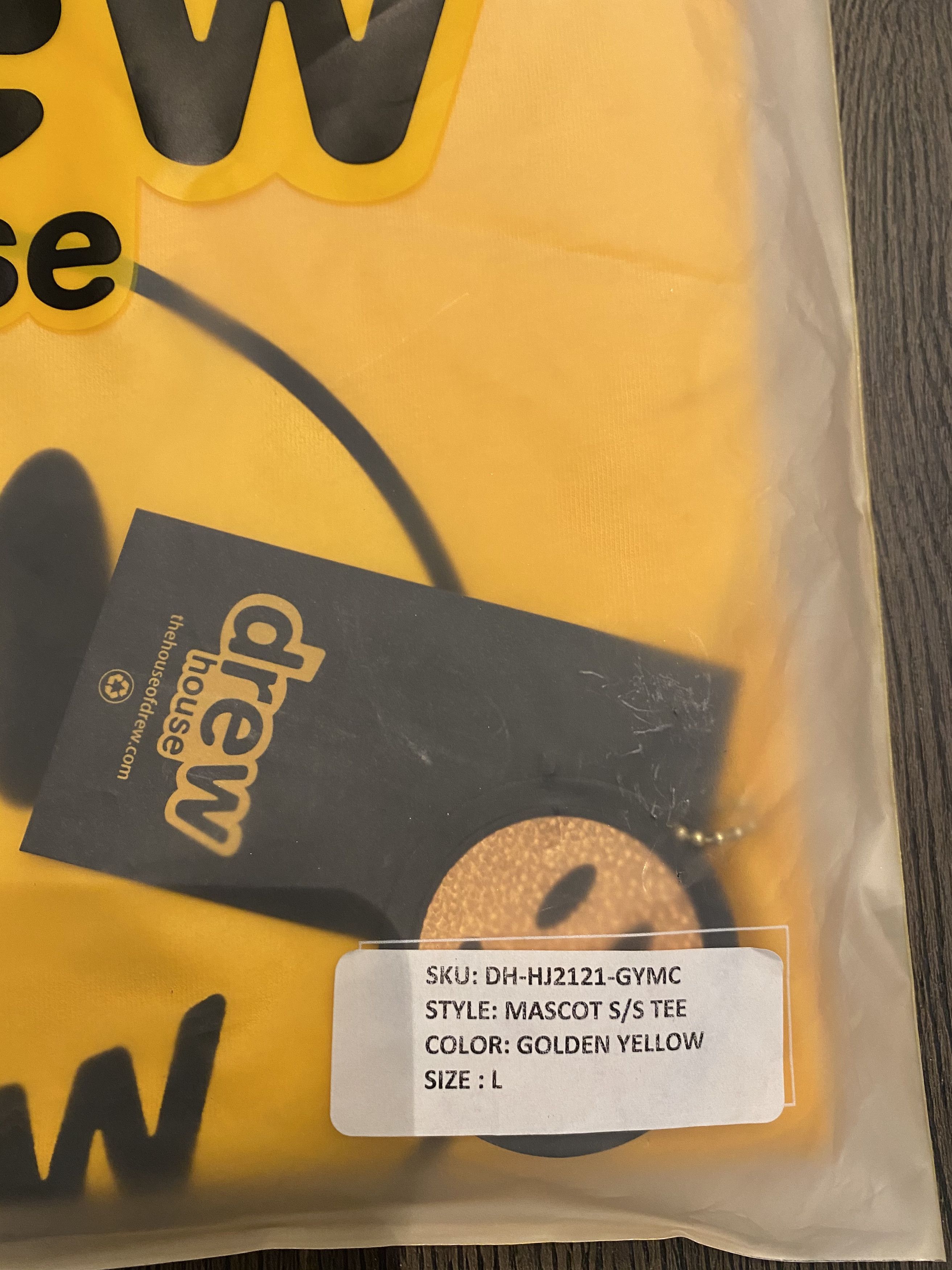 Justin Bieber Drew House Mascot SS Tee - Golden Yellow | Grailed