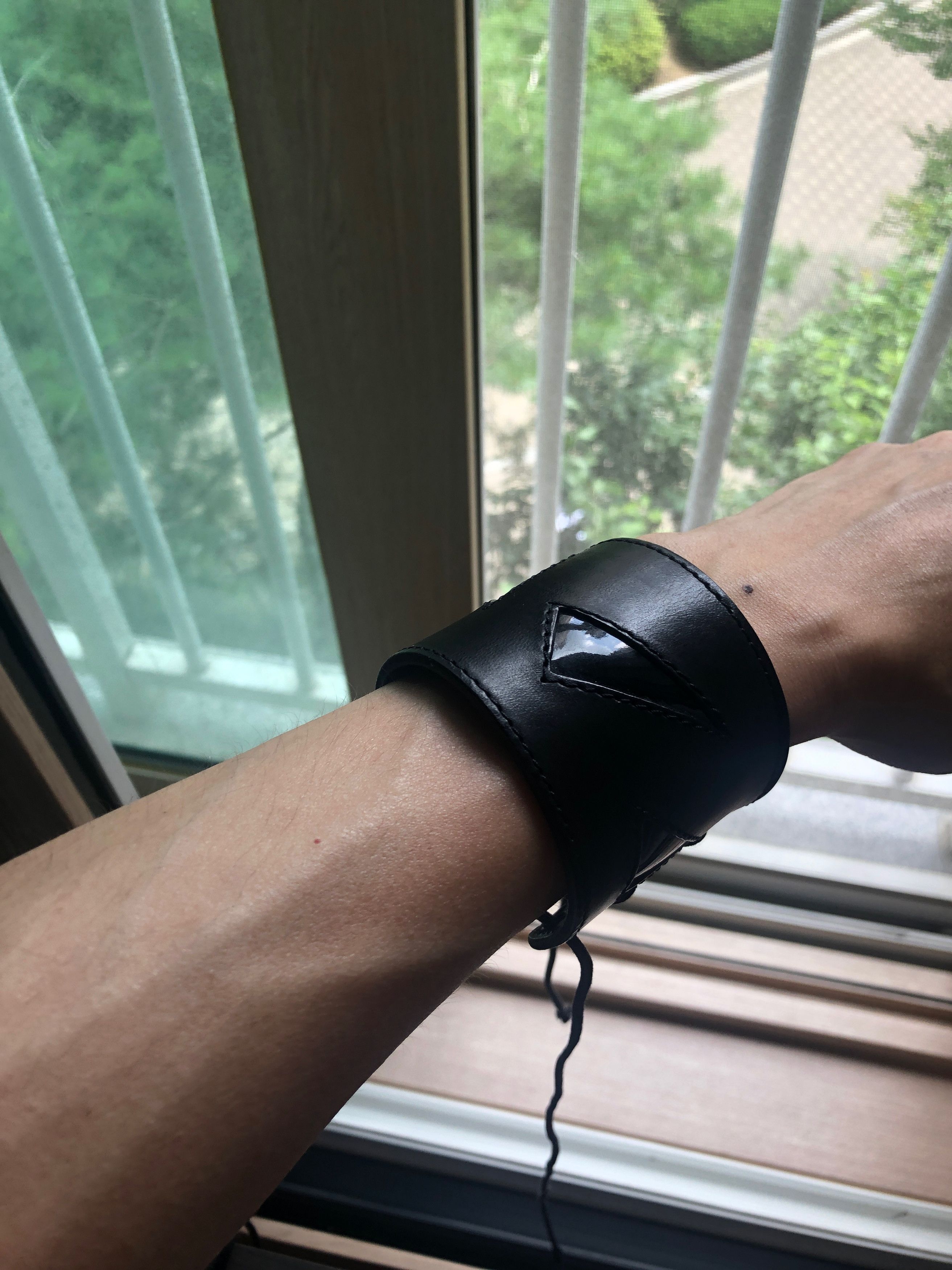 Dior × Hedi Slimane RARE! Dior Homme SS04 'Strip' Leather Bracelet