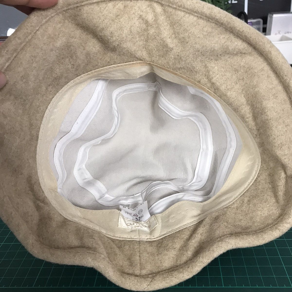 Andre Courreges × Courreges × Designer VTG INSPIRED COURREGES FASHION BRAND BUCKET HATS WOOL Size ONE SIZE - 6 Thumbnail