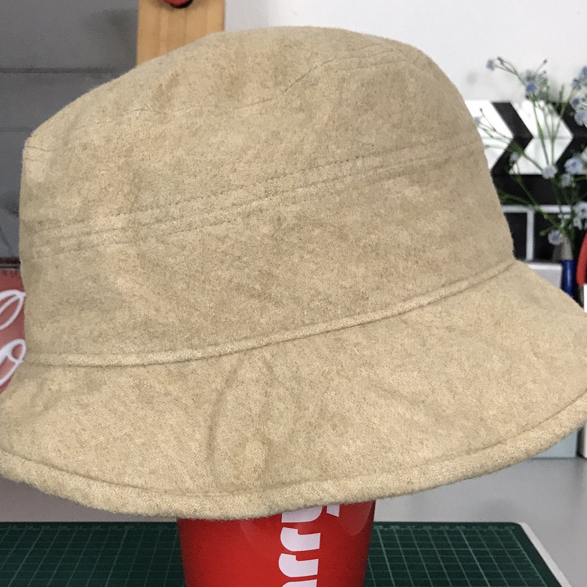 Andre Courreges × Courreges × Designer VTG INSPIRED COURREGES FASHION BRAND BUCKET HATS WOOL Size ONE SIZE - 4 Thumbnail