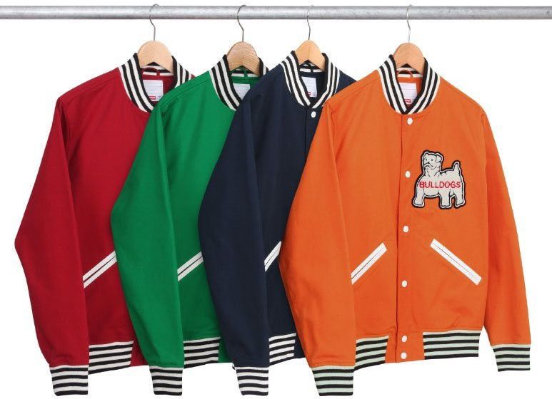 Supreme Supreme Bulldogs Arc Logo Varsity Jacket SS12 SIZE SMALL Size US S / EU 44-46 / 1 - 8 Thumbnail