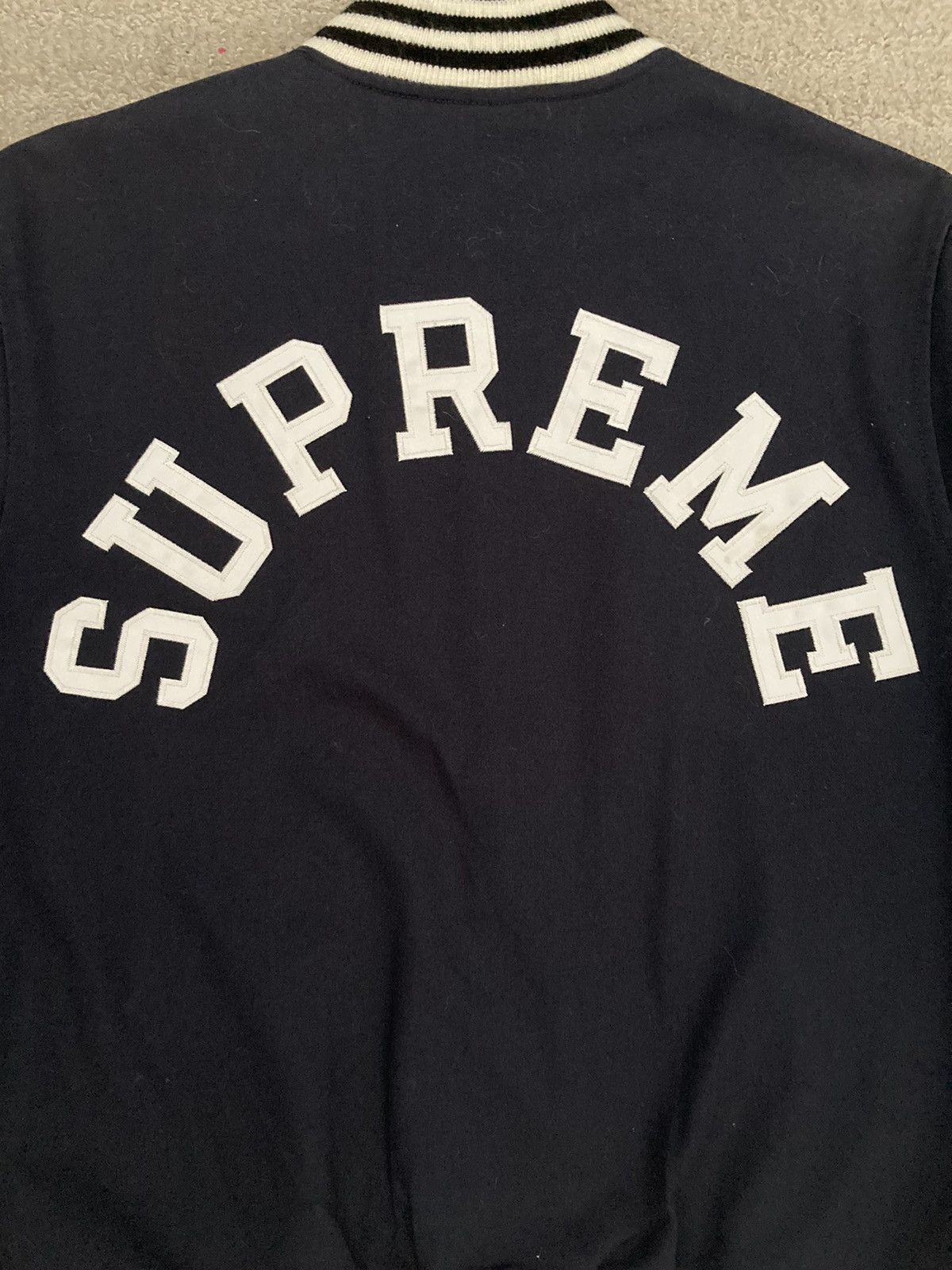 Supreme Supreme Bulldogs Arc Logo Varsity Jacket SS12 SIZE SMALL Size US S / EU 44-46 / 1 - 4 Thumbnail