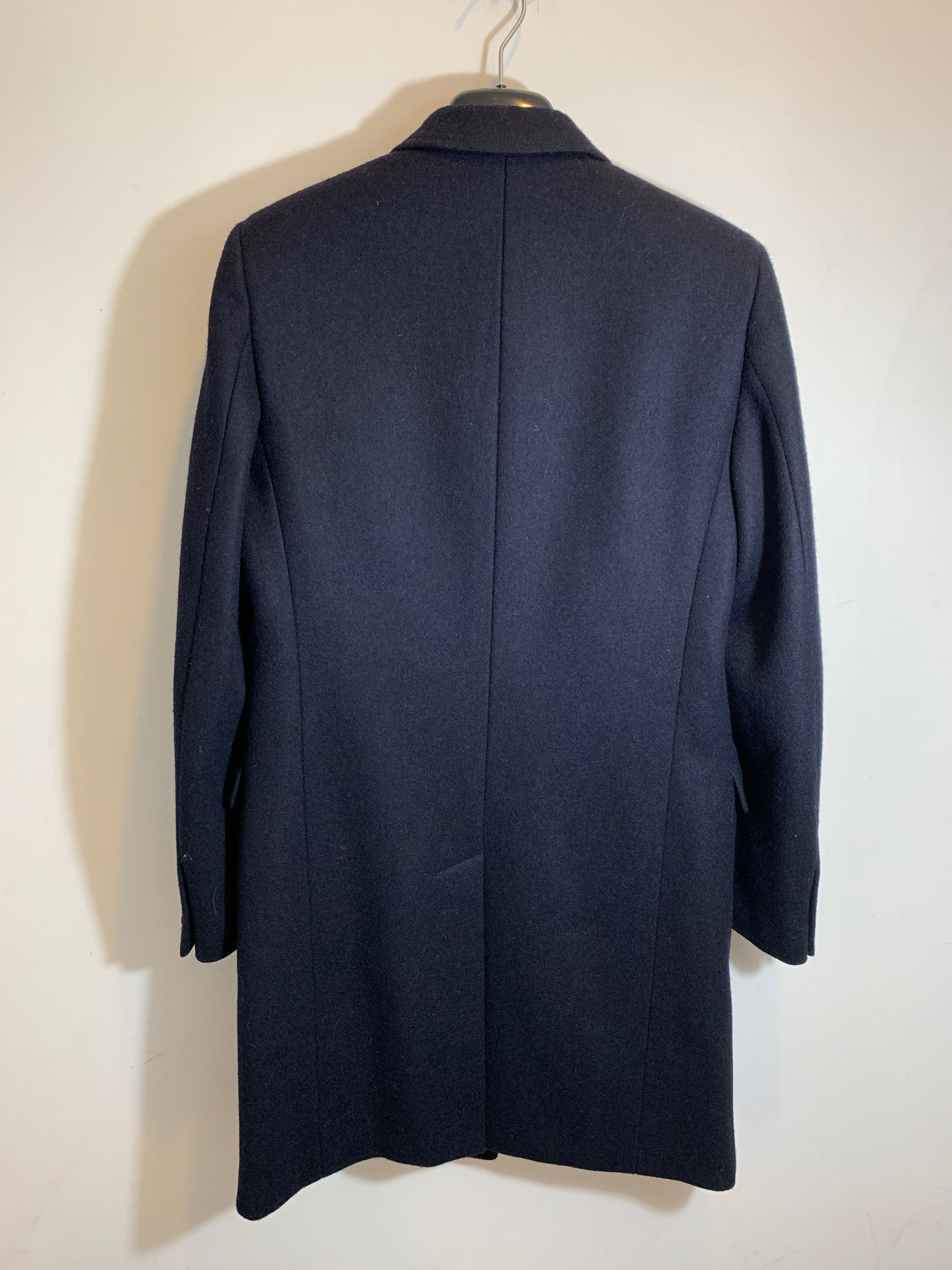 Hedi Slimane × Saint Laurent Paris × Yves Saint Laurent FW’14 ALLURÉ COAT IN NAVY BLUE WOOL Size US S / EU 44-46 / 1 - 2 Thumbnail