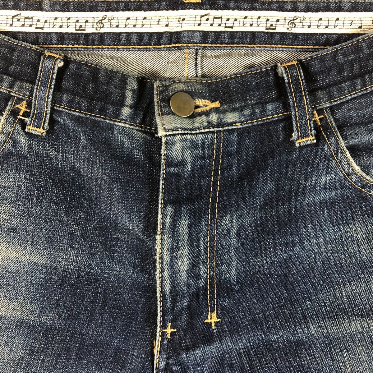 Number (N)ine Washed Dark Blue Denim Jeans Size US 31 - 4 Thumbnail