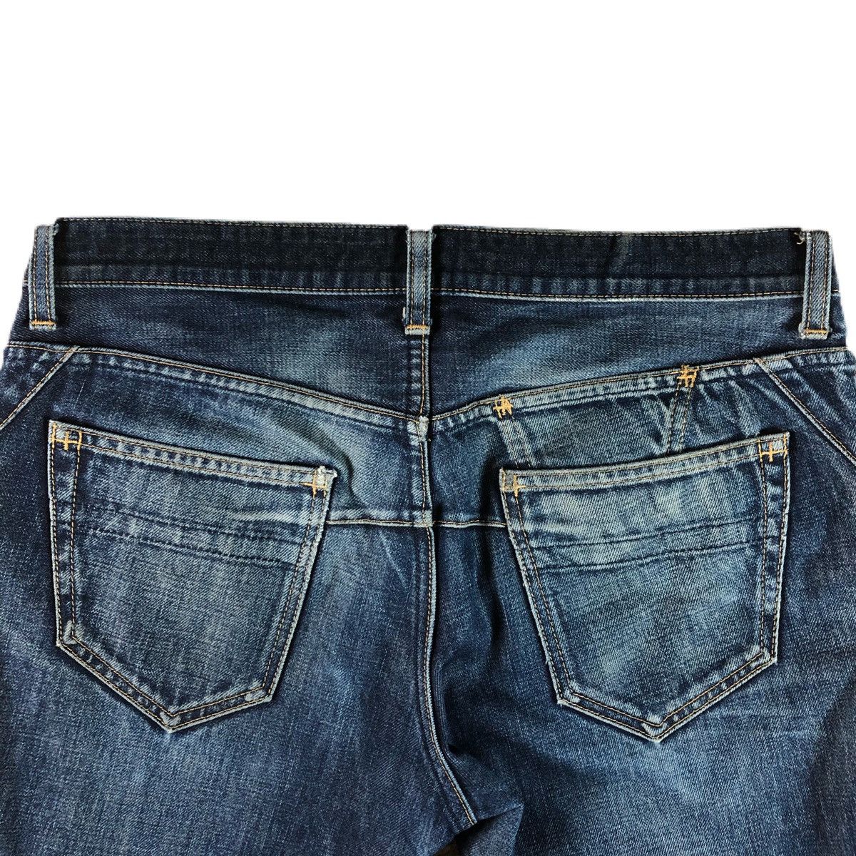 Number (N)ine Washed Dark Blue Denim Jeans Size US 31 - 5 Thumbnail