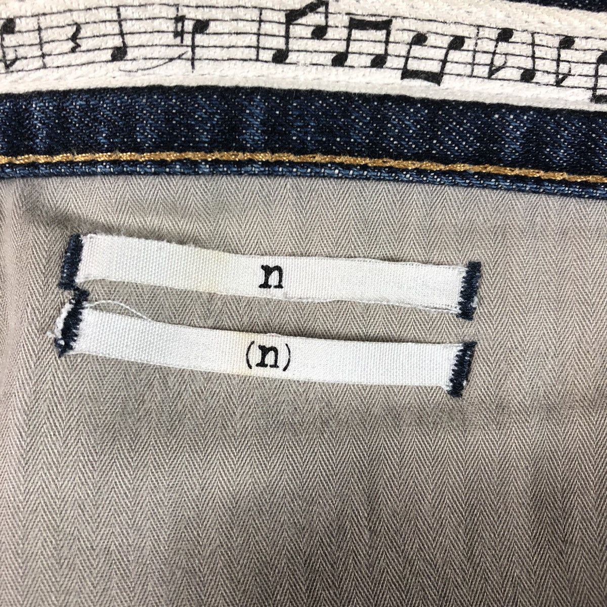 Number (N)ine Washed Dark Blue Denim Jeans Size US 31 - 7 Thumbnail