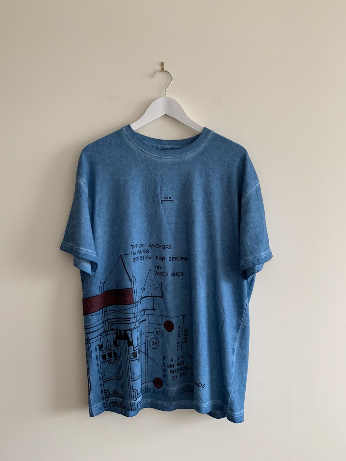 A-COLD-WALL* Blueprint Tee Size US L / EU 52-54 / 3 - 1 Thumbnail