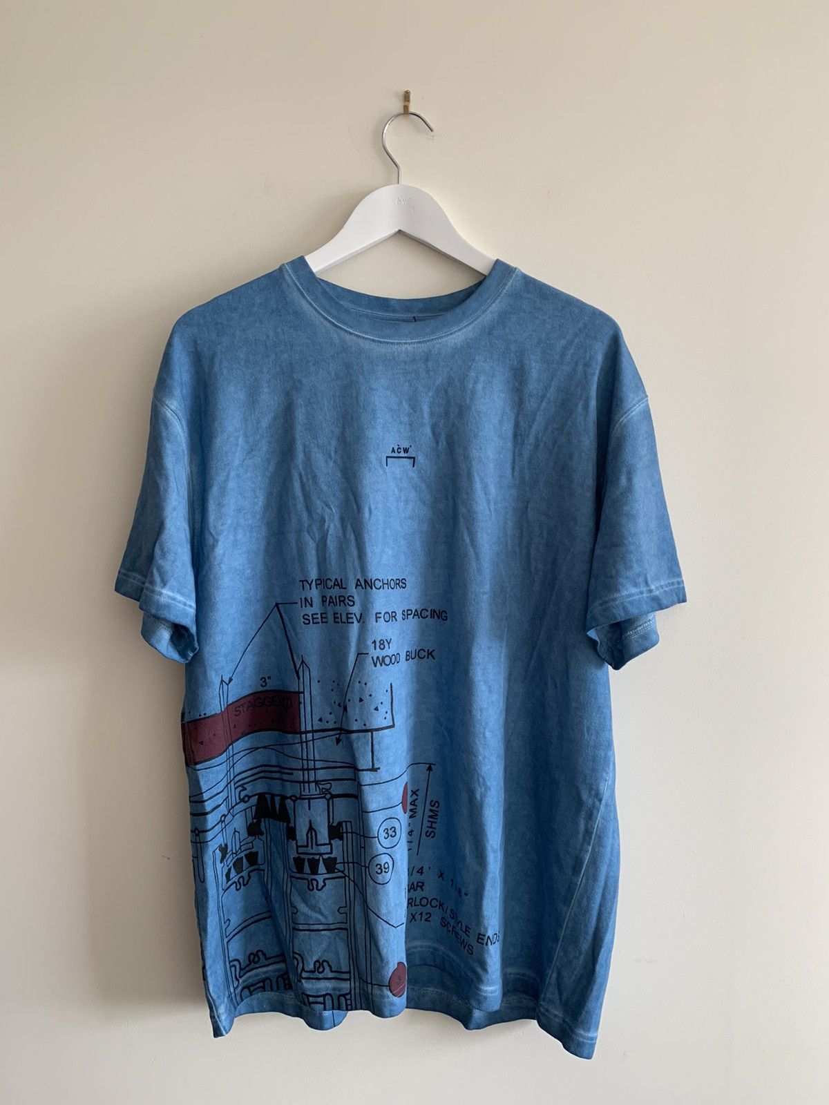 A-COLD-WALL* Blueprint Tee Size US L / EU 52-54 / 3 - 9 Thumbnail