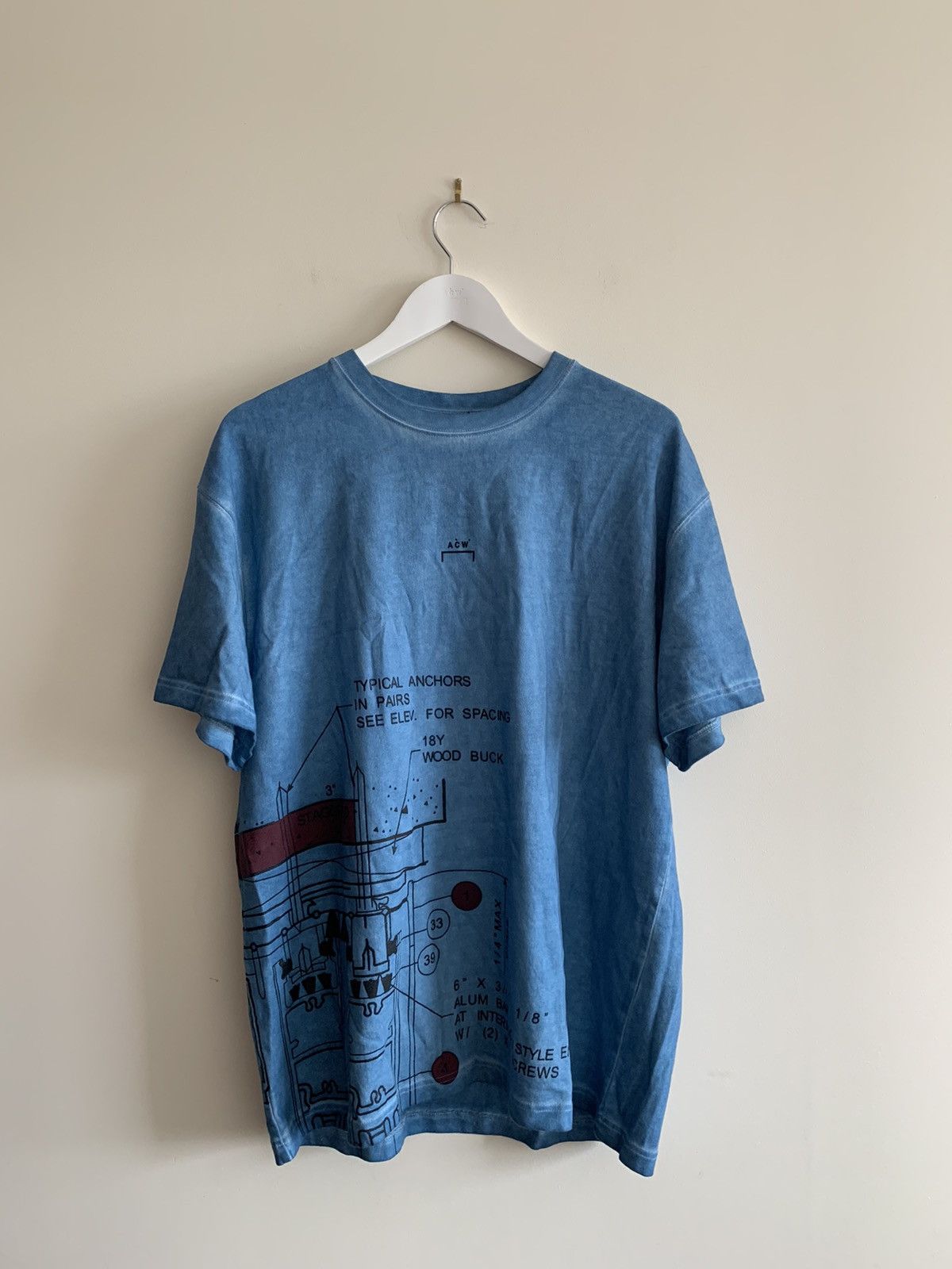 A-COLD-WALL* Blueprint Tee Size US L / EU 52-54 / 3 - 6 Thumbnail
