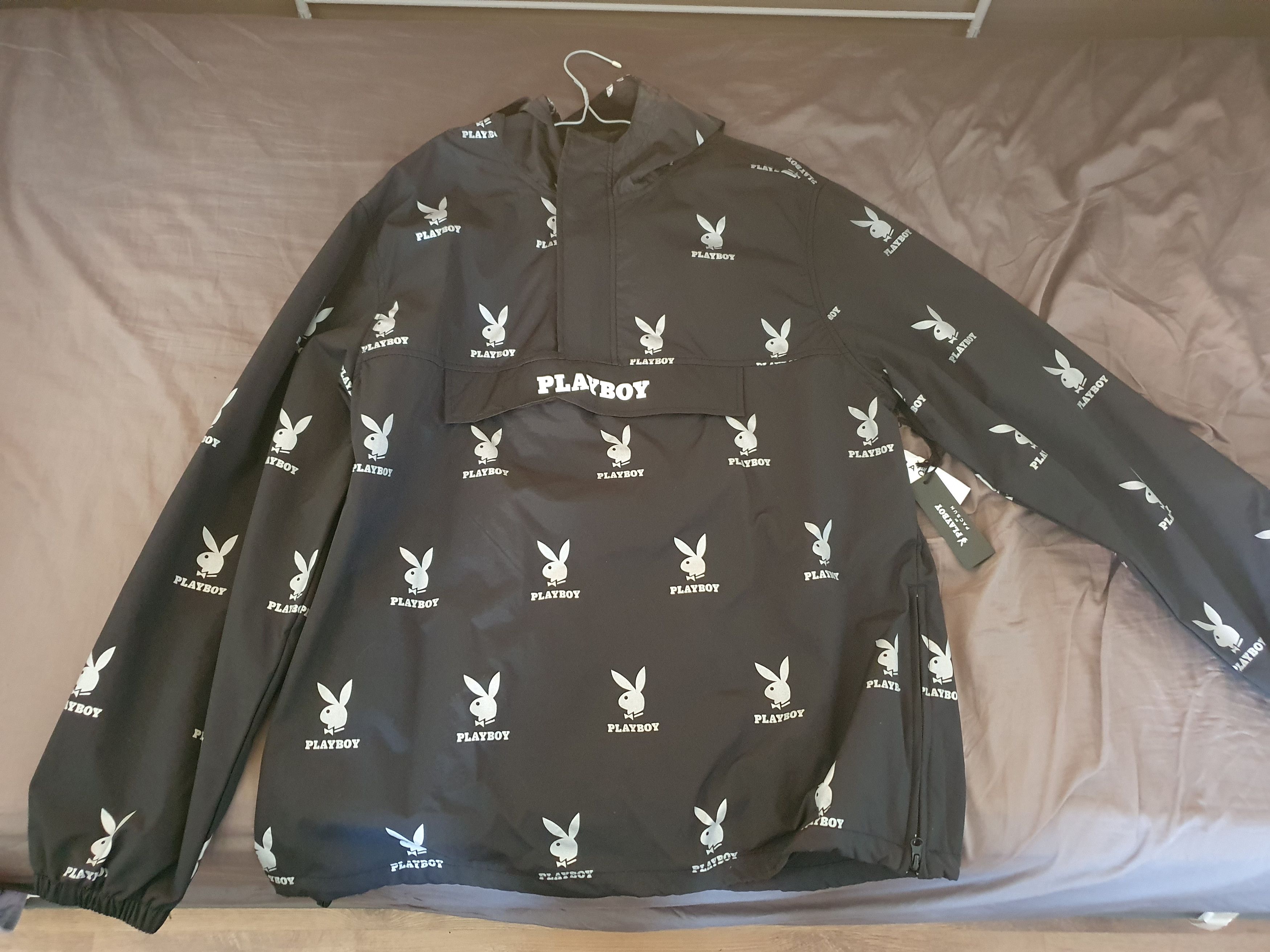 Pacsun PacSun x Playboy reflective print anorak jacket/Totally new ...