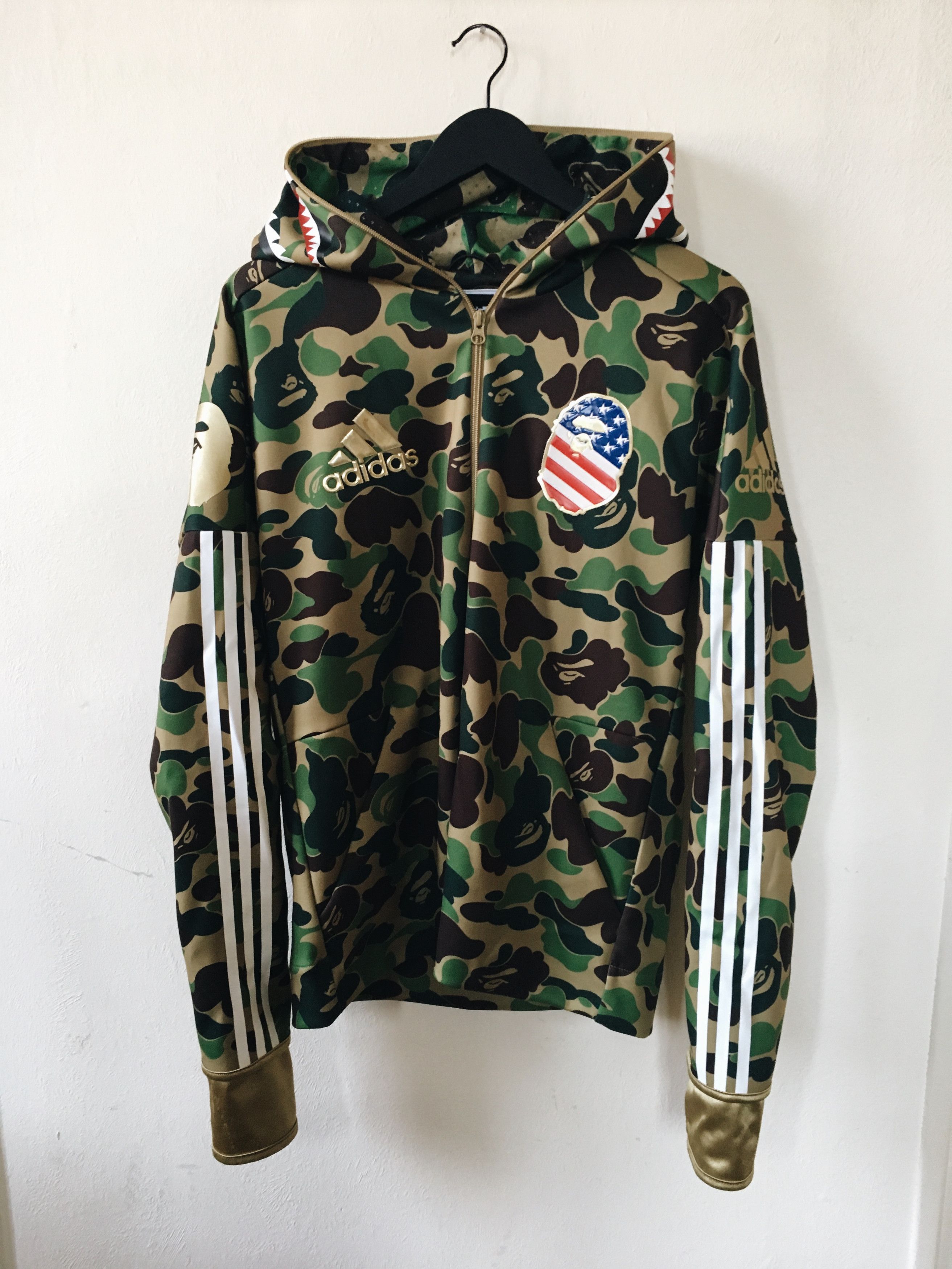 Bape x adidas super bowl shops hoodie