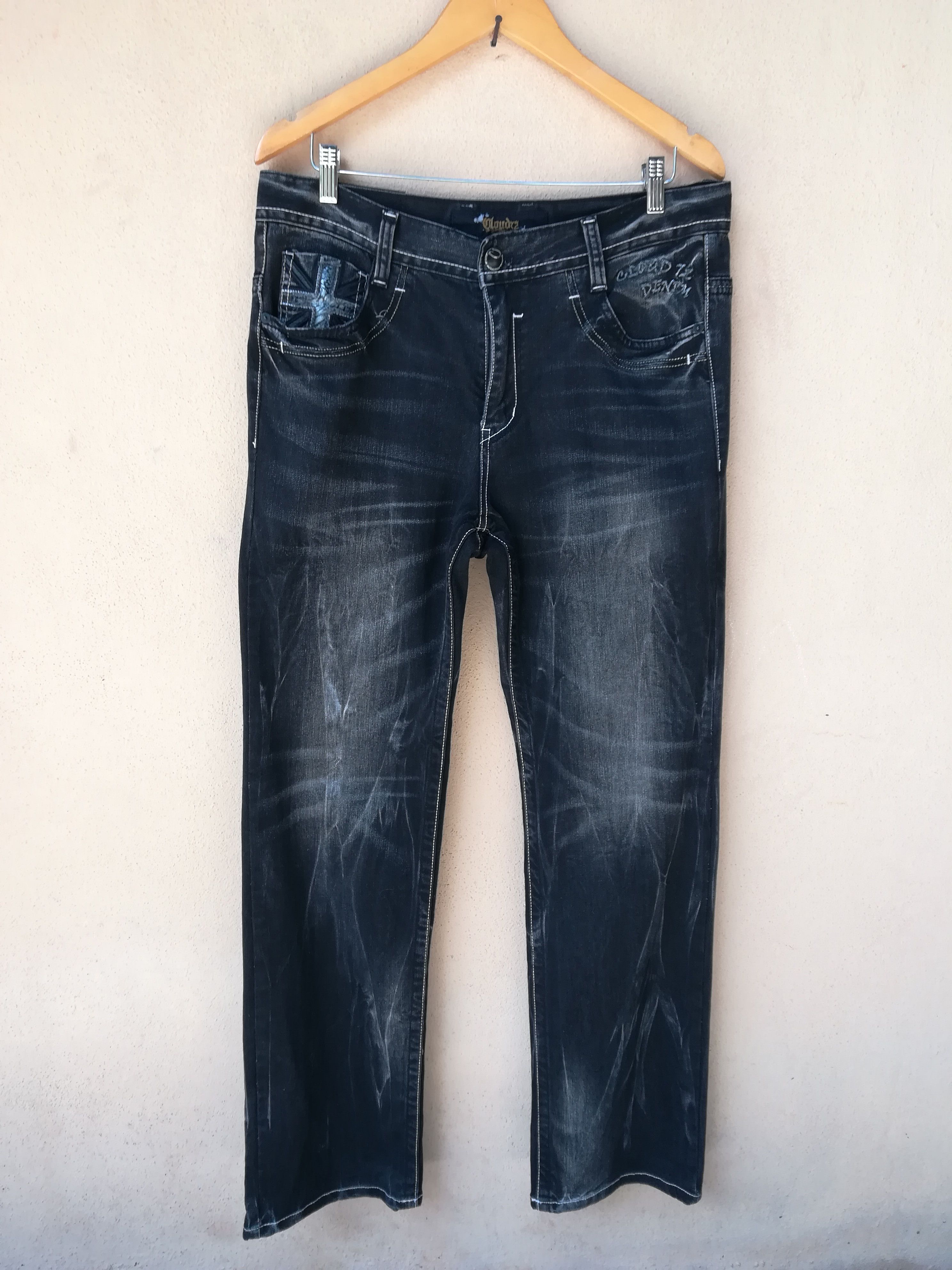 Designer CLOUD72 Distressed Nice Design Denim Size US 34 / EU 50 - 2 Thumbnail