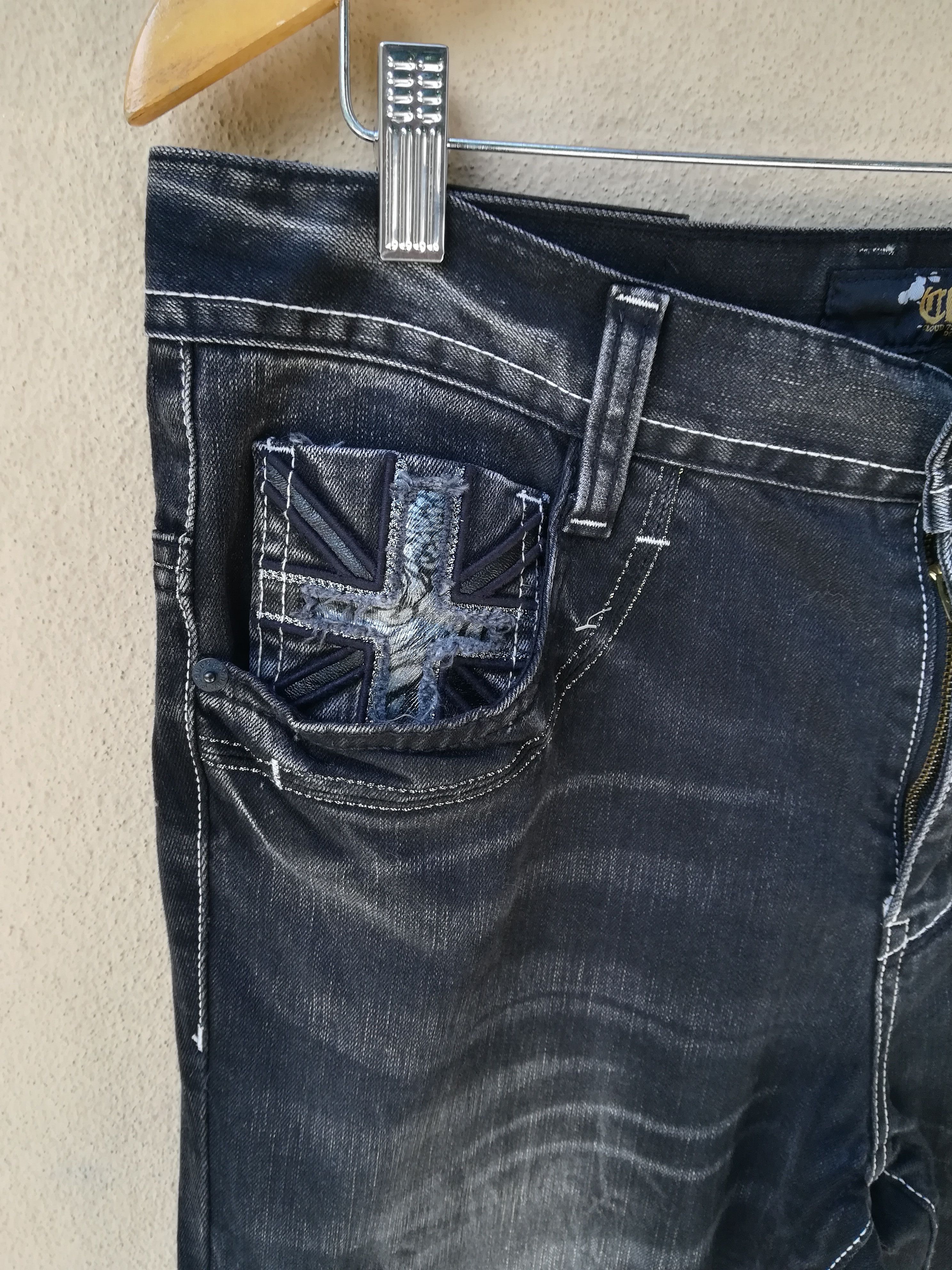 Designer CLOUD72 Distressed Nice Design Denim Size US 34 / EU 50 - 3 Thumbnail