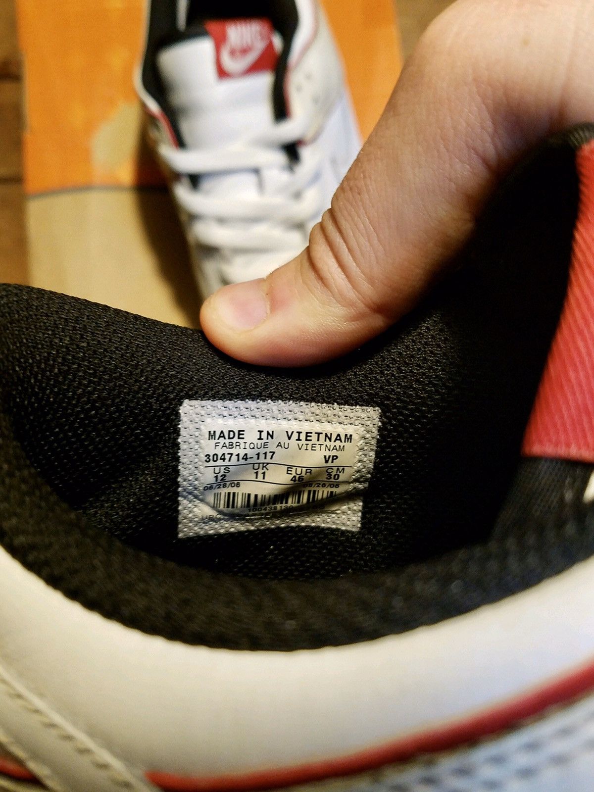 Jordan Brand Nike Dunk Low CL Jordan Pack - Chicago, size 12 Size US 12 / EU 45 - 11 Thumbnail