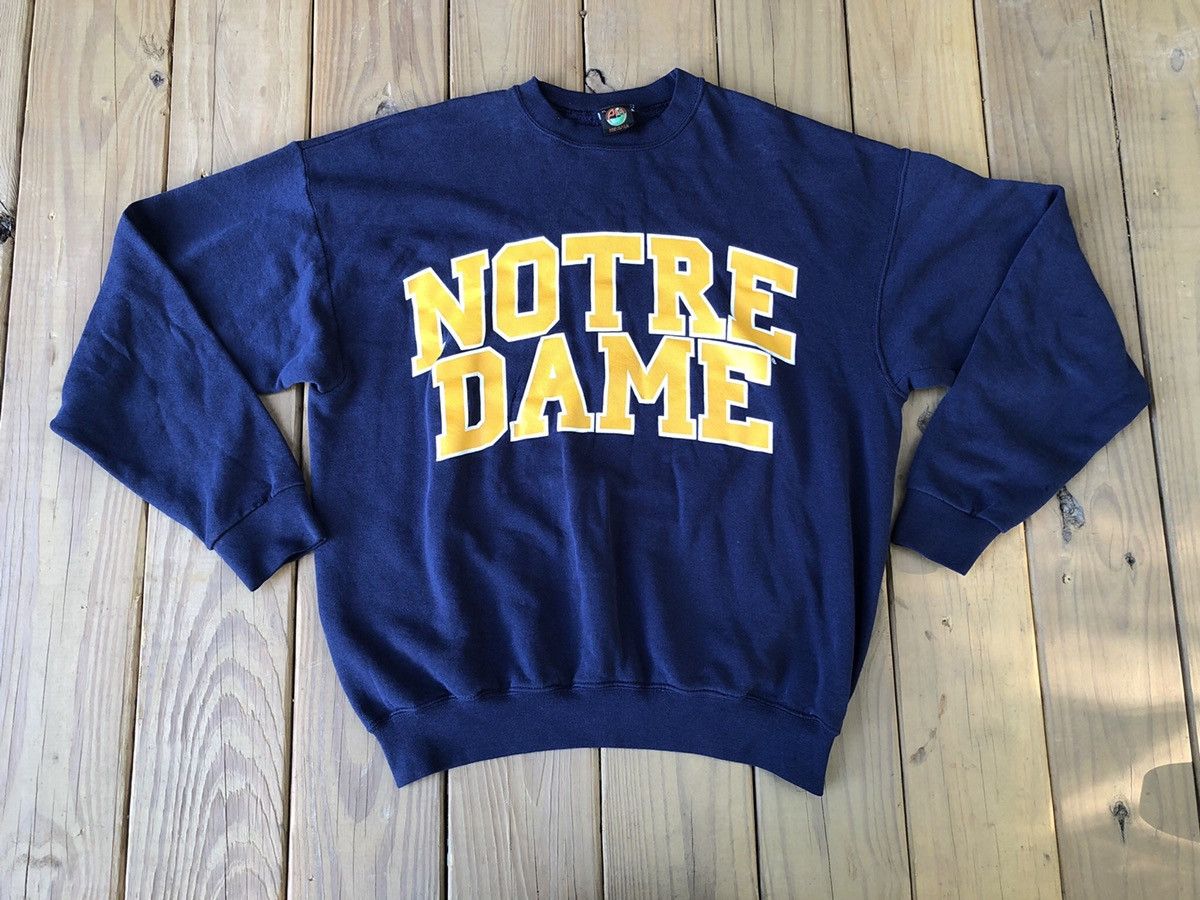 Vintage 90s Notre Dame Fighting Irish Spellout Hoodie