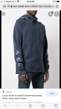 Levis unhemmed outlet hoodie