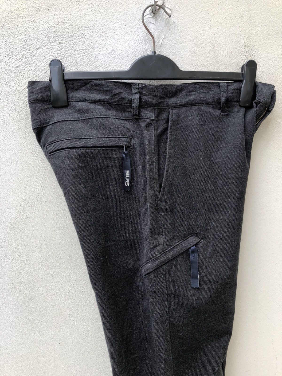 Silas Silas Dark Grey Multi Pocket Trouser Cargo Pant Size US 32 / EU 48 - 14 Thumbnail