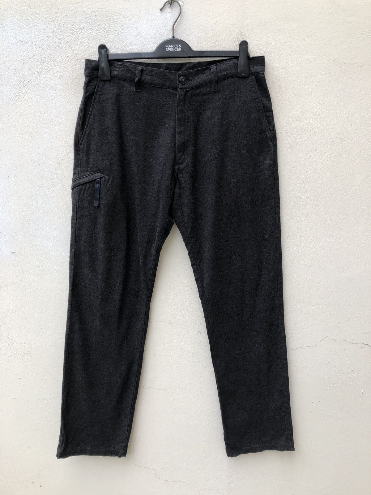 Silas Silas Dark Grey Multi Pocket Trouser Cargo Pant Size US 32 / EU 48 - 1 Thumbnail