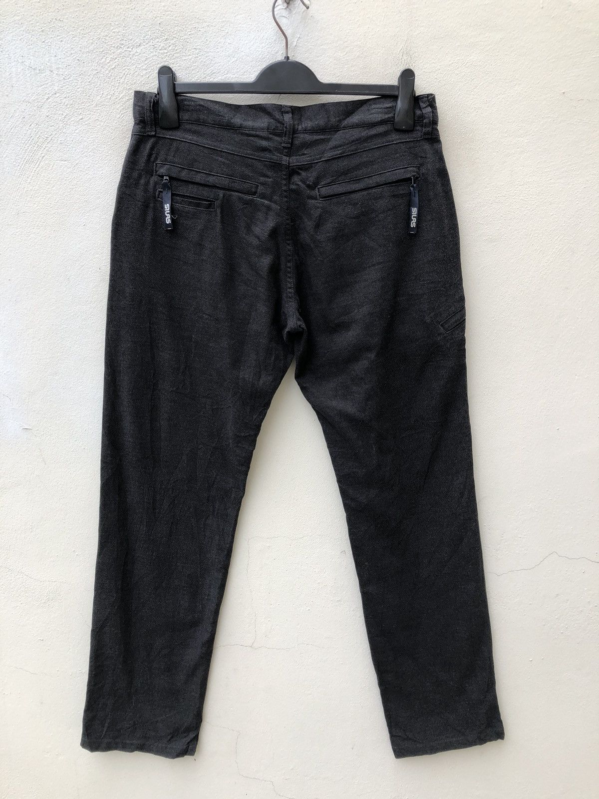 Silas Silas Dark Grey Multi Pocket Trouser Cargo Pant Size US 32 / EU 48 - 6 Thumbnail