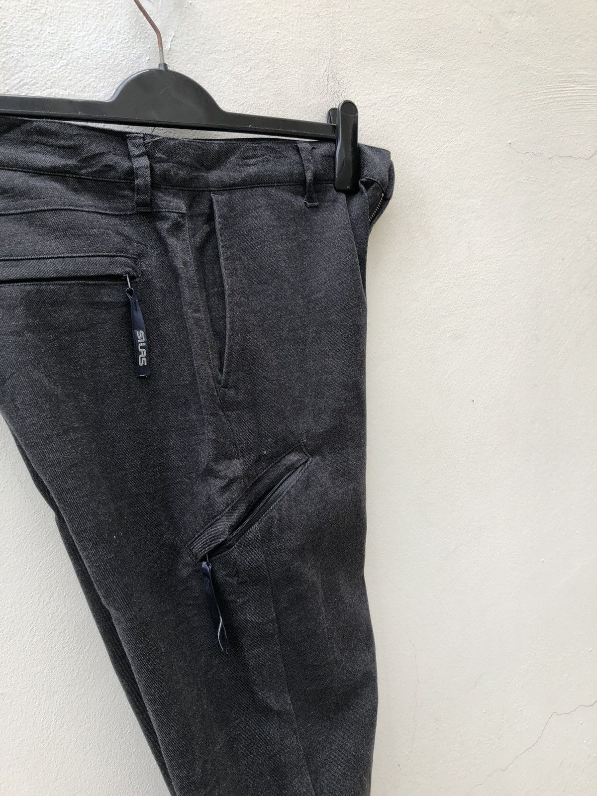 Silas Silas Dark Grey Multi Pocket Trouser Cargo Pant Size US 32 / EU 48 - 15 Thumbnail