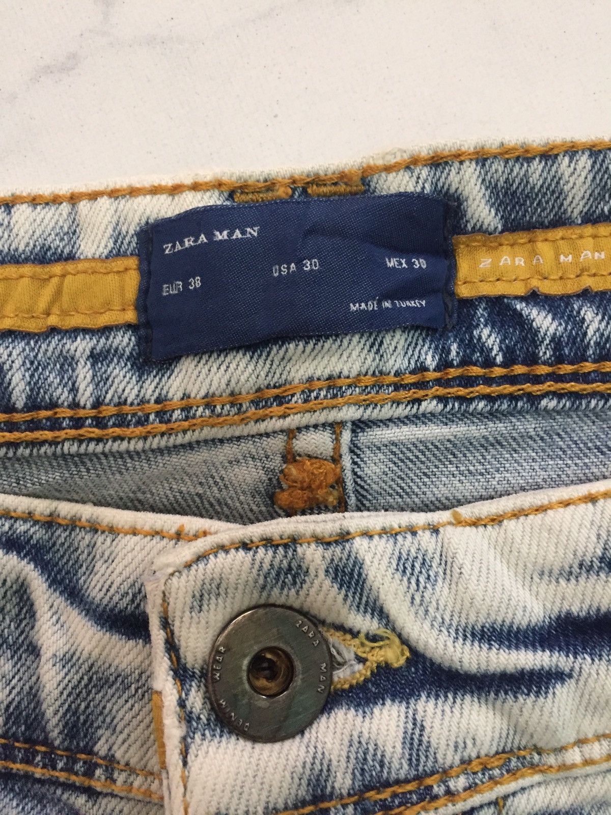 Zara Zara Man Handcrafted Denim Jeans Pant Size US 30 / EU 46 - 6 Thumbnail
