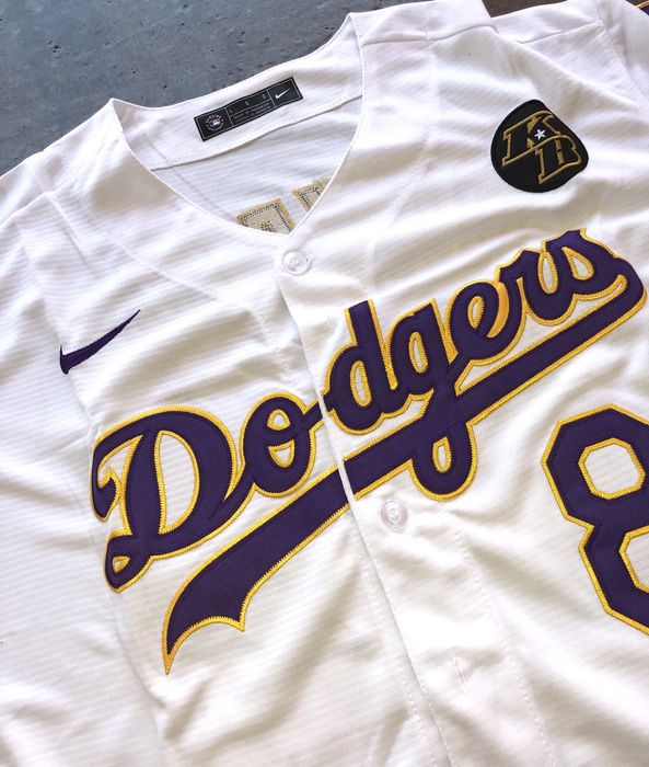 Kobe Bryant Dodgers Lakers baseball jersey. New men size s m l x