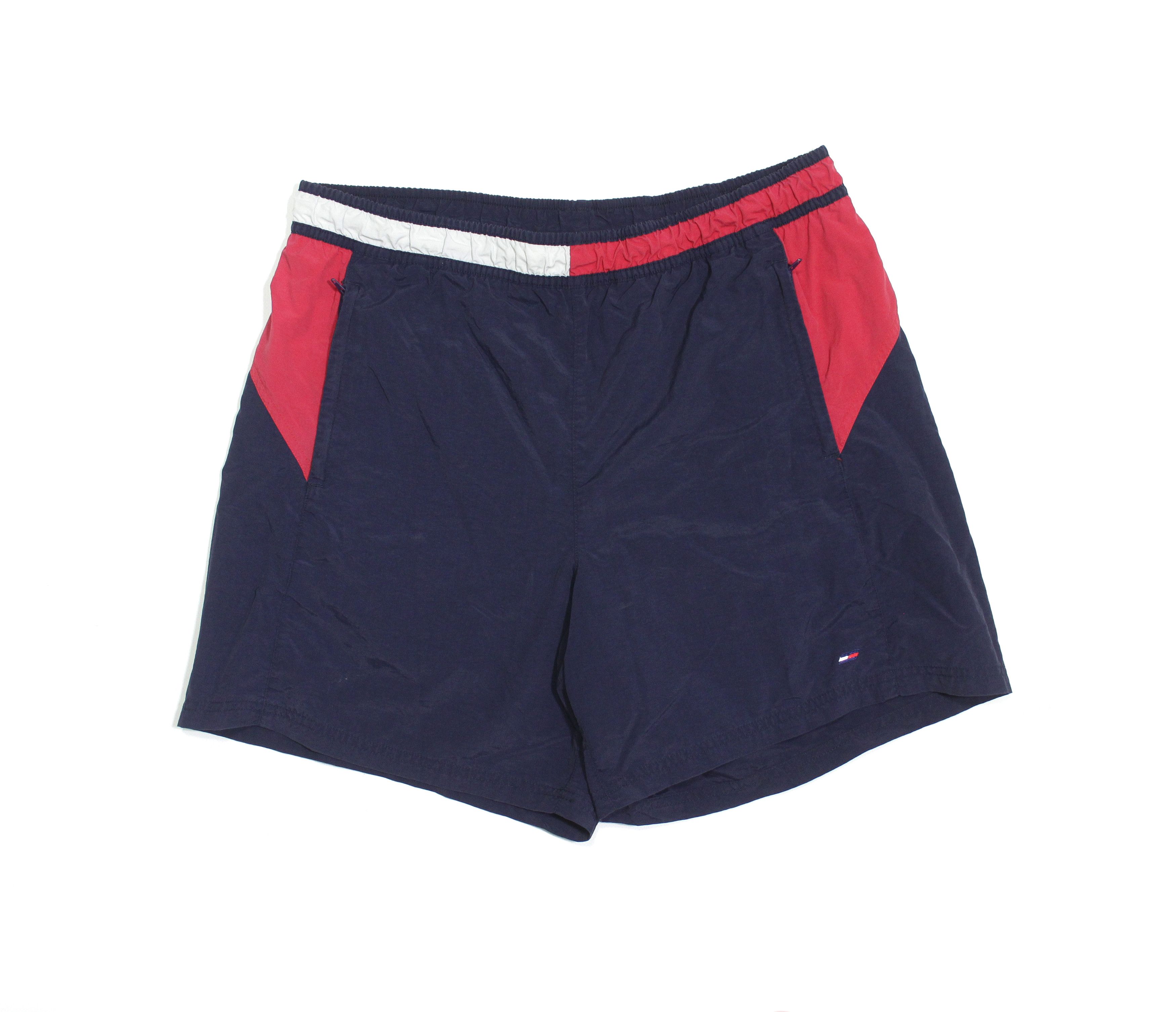 Tommy Hilfiger 90S Big Logo Nylon Swim Shorts Vintage M Size Size US 32 / EU 48 - 2 Thumbnail