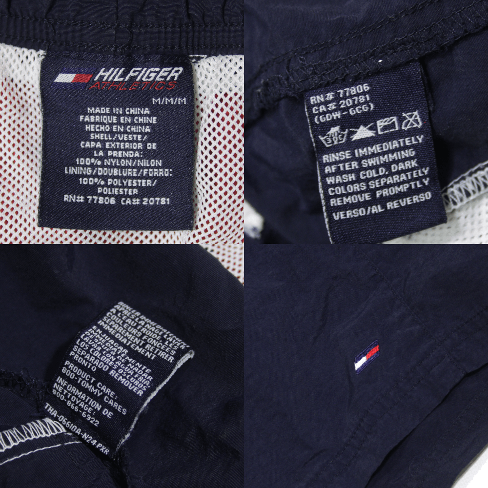 Tommy Hilfiger 90S Big Logo Nylon Swim Shorts Vintage M Size Size US 32 / EU 48 - 7 Thumbnail