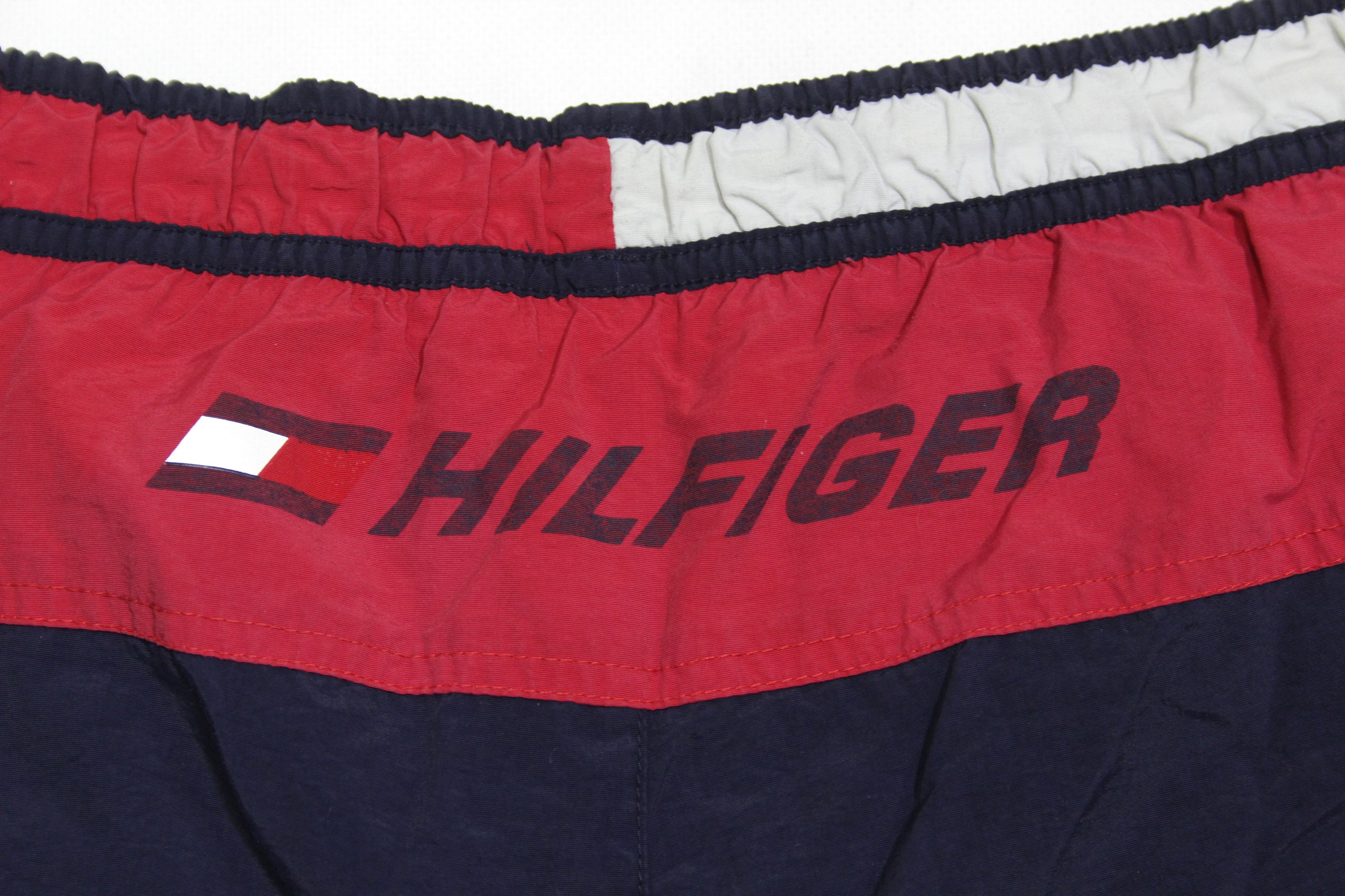 Tommy Hilfiger 90S Big Logo Nylon Swim Shorts Vintage M Size Size US 32 / EU 48 - 3 Thumbnail