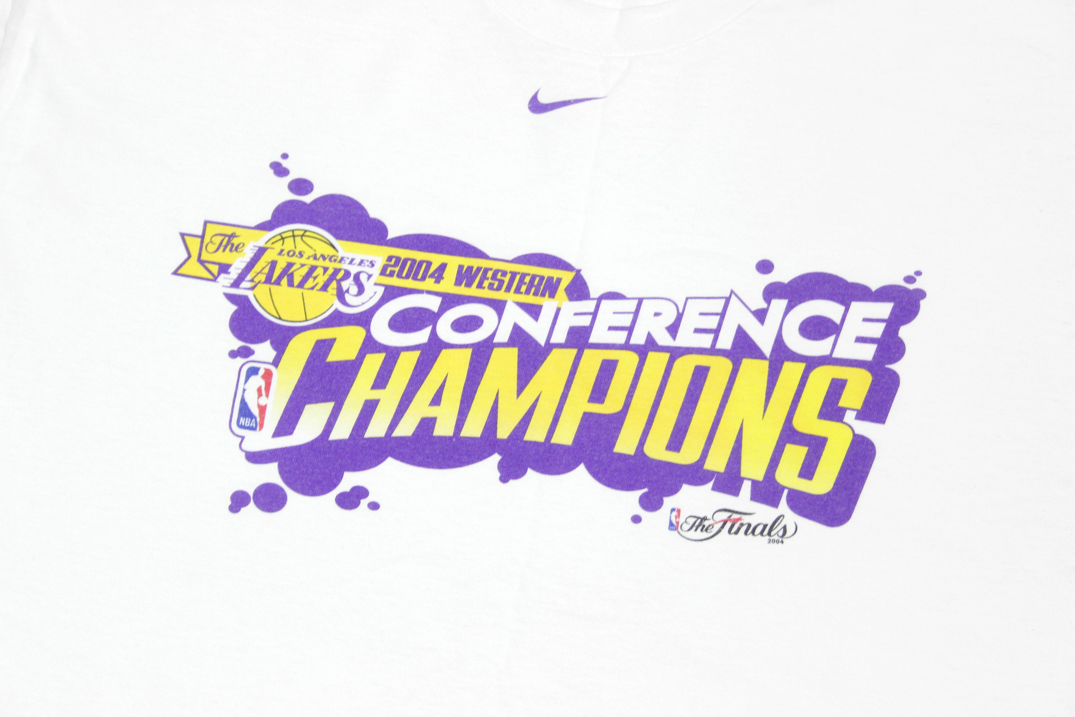 Nike 2004 Conference Champions Lakers Los Angeles Logo T-Shirt Size US XL / EU 56 / 4 - 3 Thumbnail