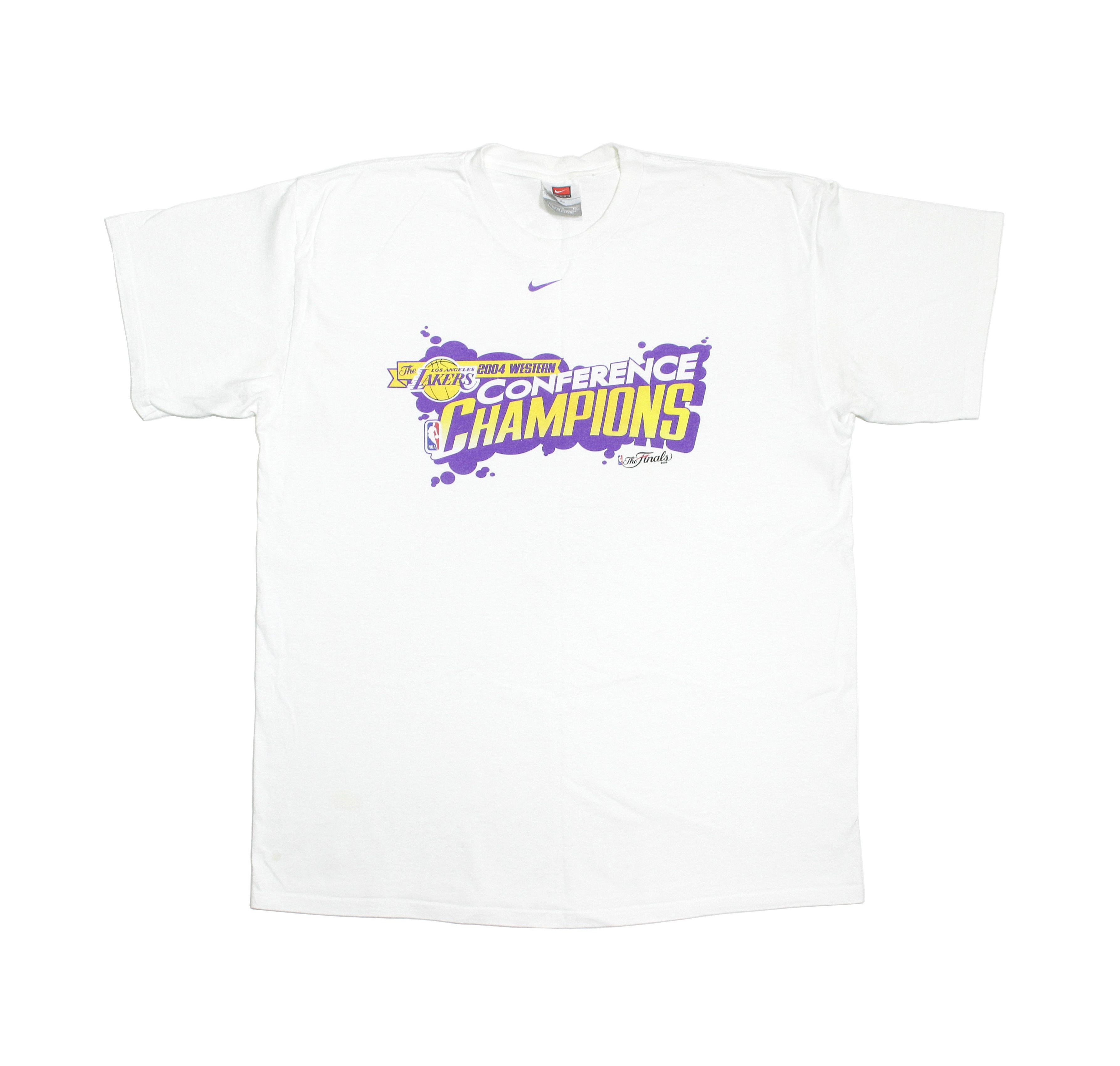 Nike 2004 Conference Champions Lakers Los Angeles Logo T-Shirt Size US XL / EU 56 / 4 - 1 Thumbnail