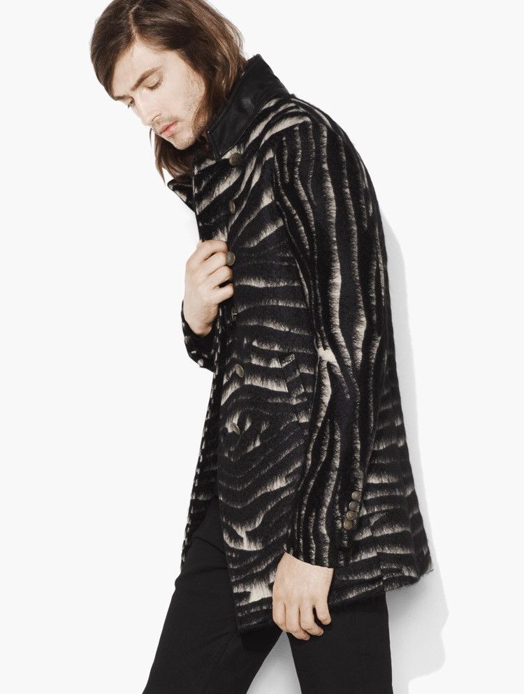 John Varvatos Wool & Mohair Zebra coat size 38 Size US M / EU 48-50 / 2 - 4 Thumbnail