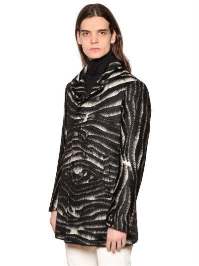 John Varvatos Wool & Mohair Zebra coat size 38 Size US M / EU 48-50 / 2 - 9 Thumbnail