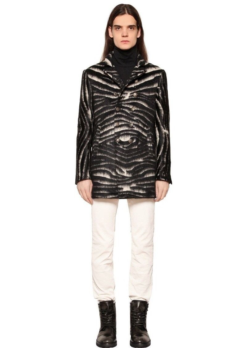 John Varvatos Wool & Mohair Zebra coat size 38 Size US M / EU 48-50 / 2 - 11 Thumbnail