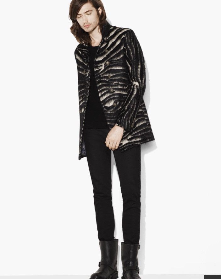 John Varvatos Wool & Mohair Zebra coat size 38 Size US M / EU 48-50 / 2 - 2 Thumbnail